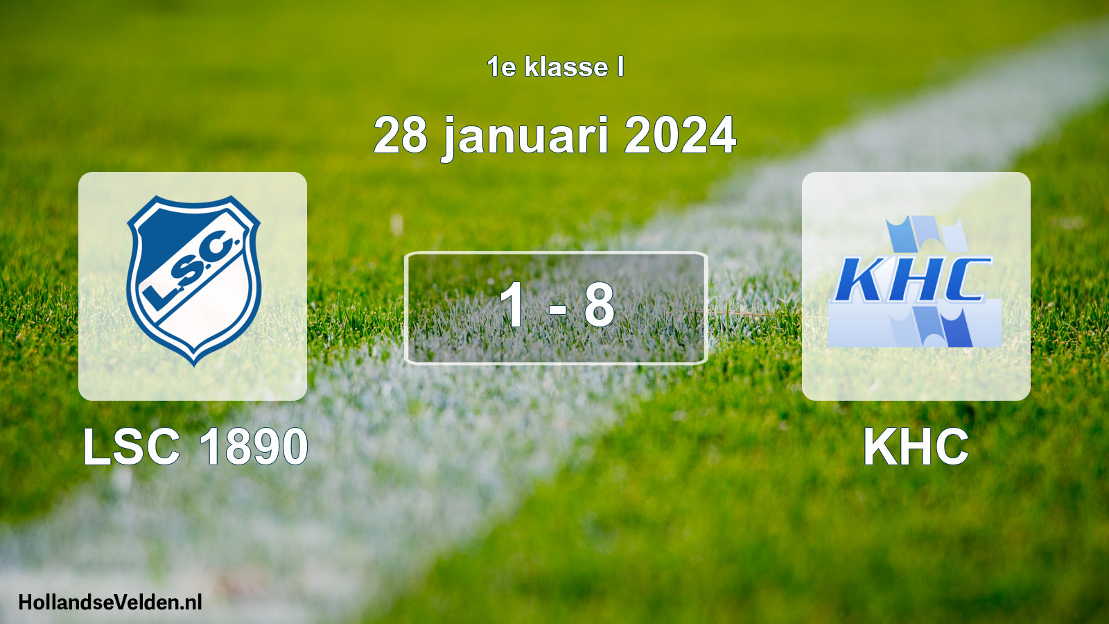 Total number of matches played: LSC 1890 - KHC 1 - 8 (28 January 2024)