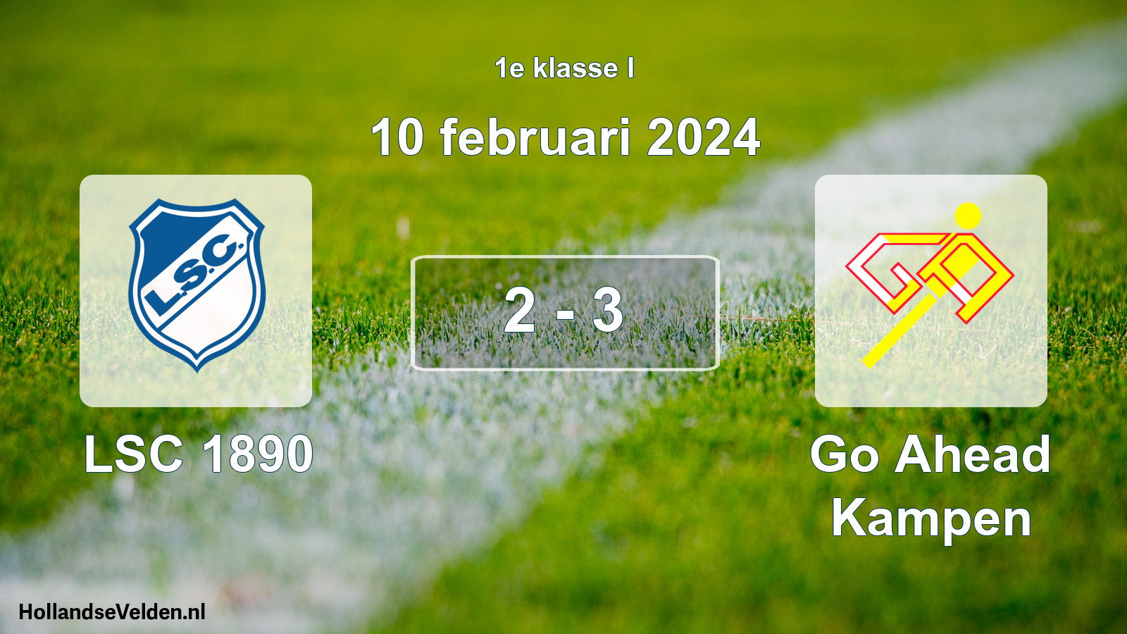 Total number of matches played: LSC 1890 - Go Ahead Kampen 2 - 3 (10 February 2024)