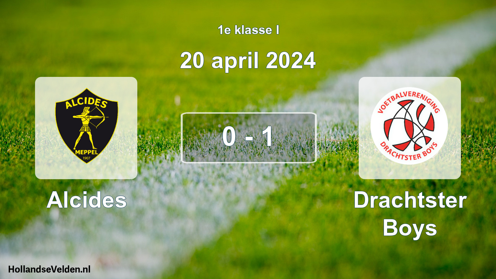 Total number of matches played: Alcides - Drachtster Boys 0 - 1 (20 April 2024)