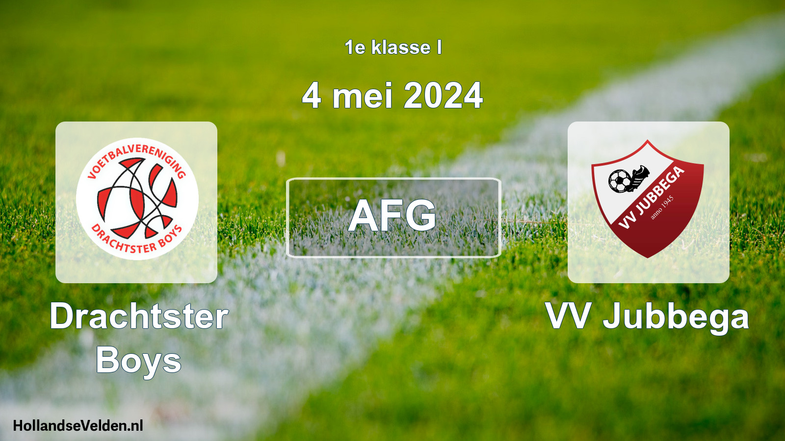Scheduled Match: Drachtster Boys - VV Jubbega (4 May 2024)