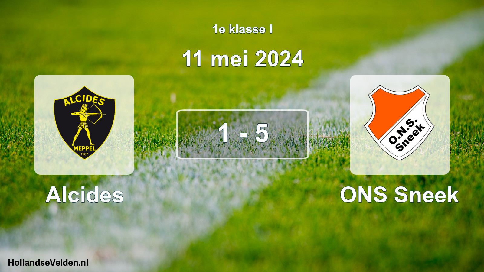 Total number of matches played: Alcides - ONS Sneek 1 - 5 (11 May 2024)