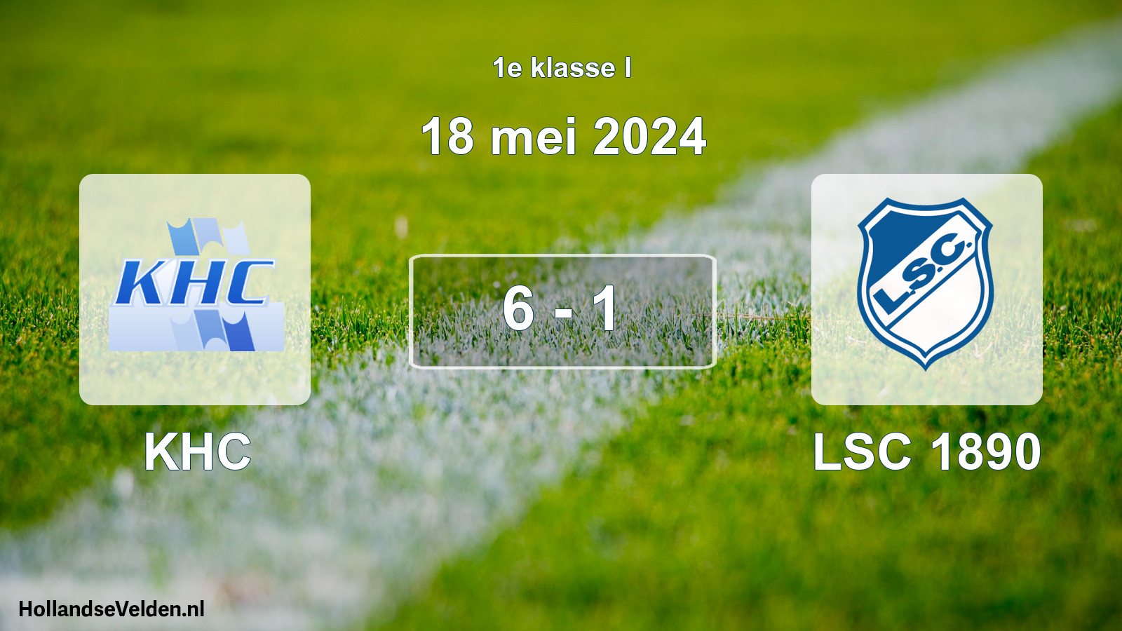 Total number of matches played: KHC - LSC 1890 6 - 1 (18 May 2024)