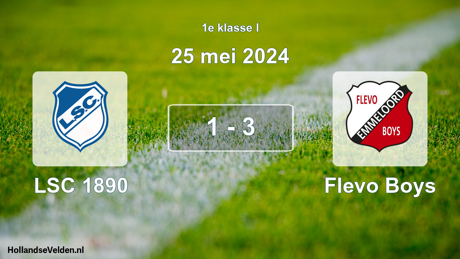 Total number of matches played: LSC 1890 - Flevo Boys 1 - 3 (25 May 2024)