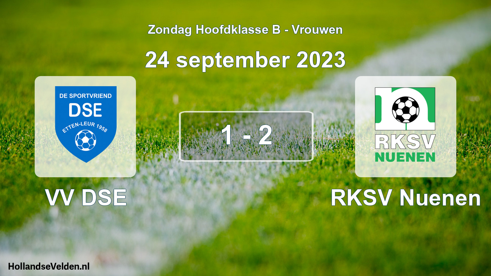 Total number of matches played: VV DSE - RKSV Nuenen 1 - 2 (24 September 2023)