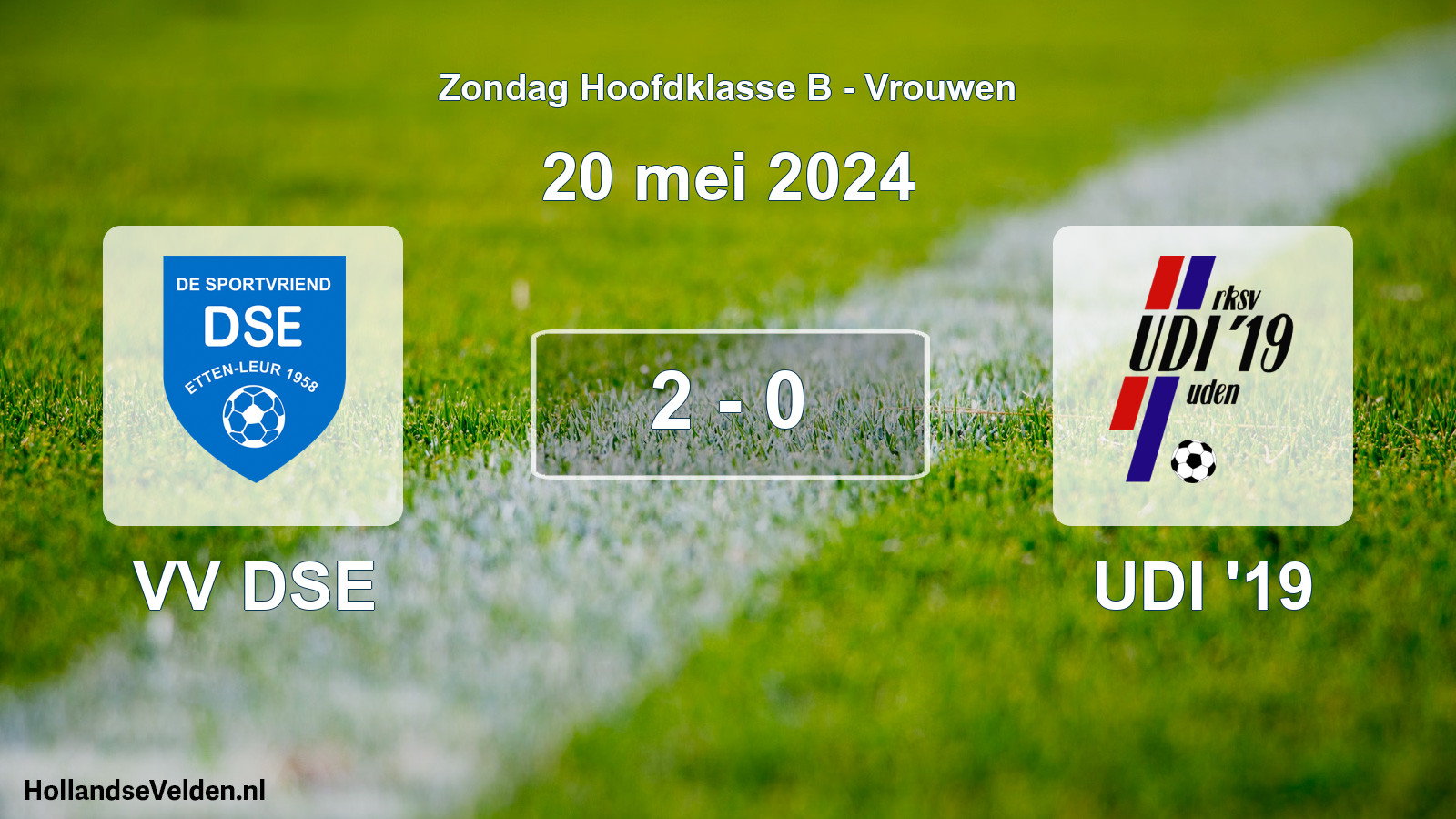 Gespeelde wedstrijd: VV DSE - UDI '19 2 - 0 (20 mei 2024)