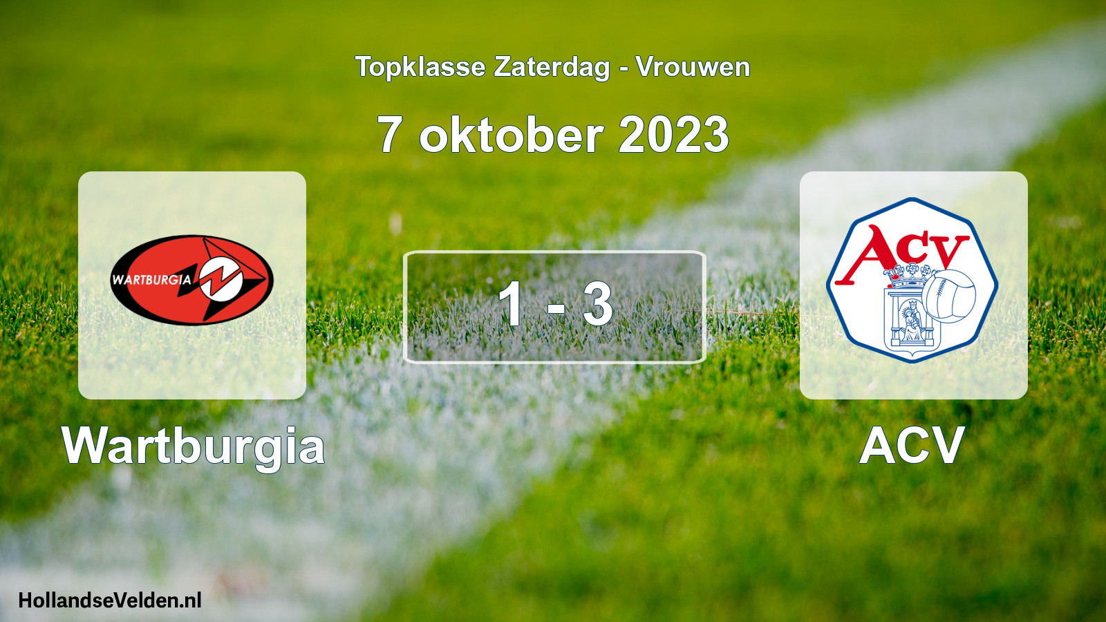 Total number of matches played: Wartburgia - ACV 1 - 3 (7 October 2023)