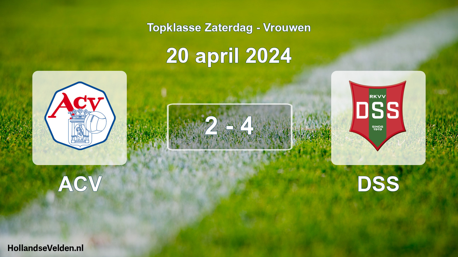Total number of matches played: ACV - DSS 2 - 4 (20 April 2024)