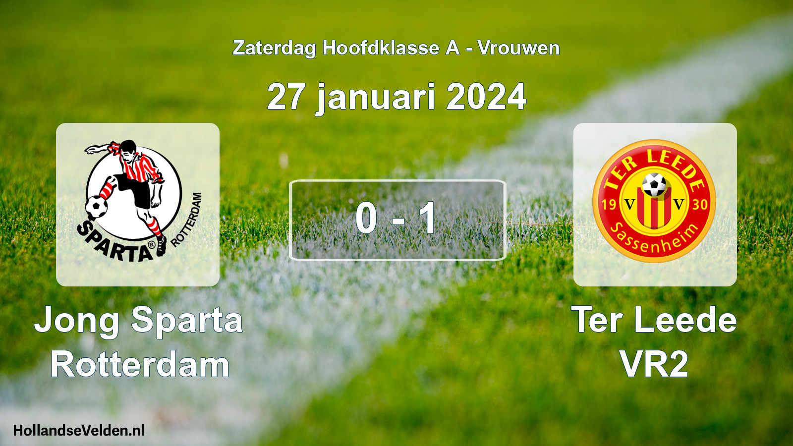 Total number of matches played: Jong Sparta Rotterdam - Ter Leede VR2 0 - 1 (27 January 2024)