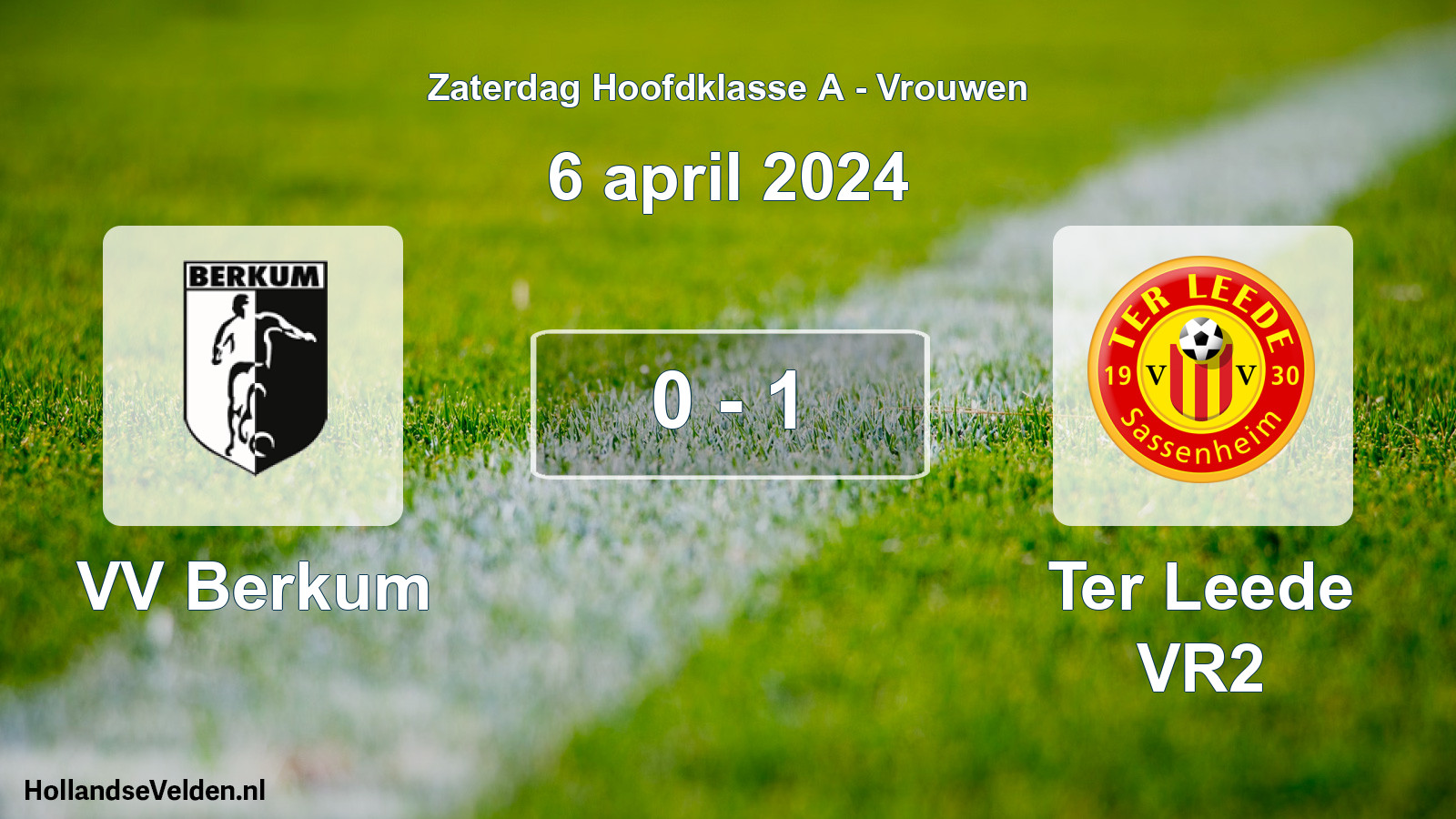 Total number of matches played: VV Berkum - Ter Leede VR2 0 - 1 (6 April 2024)