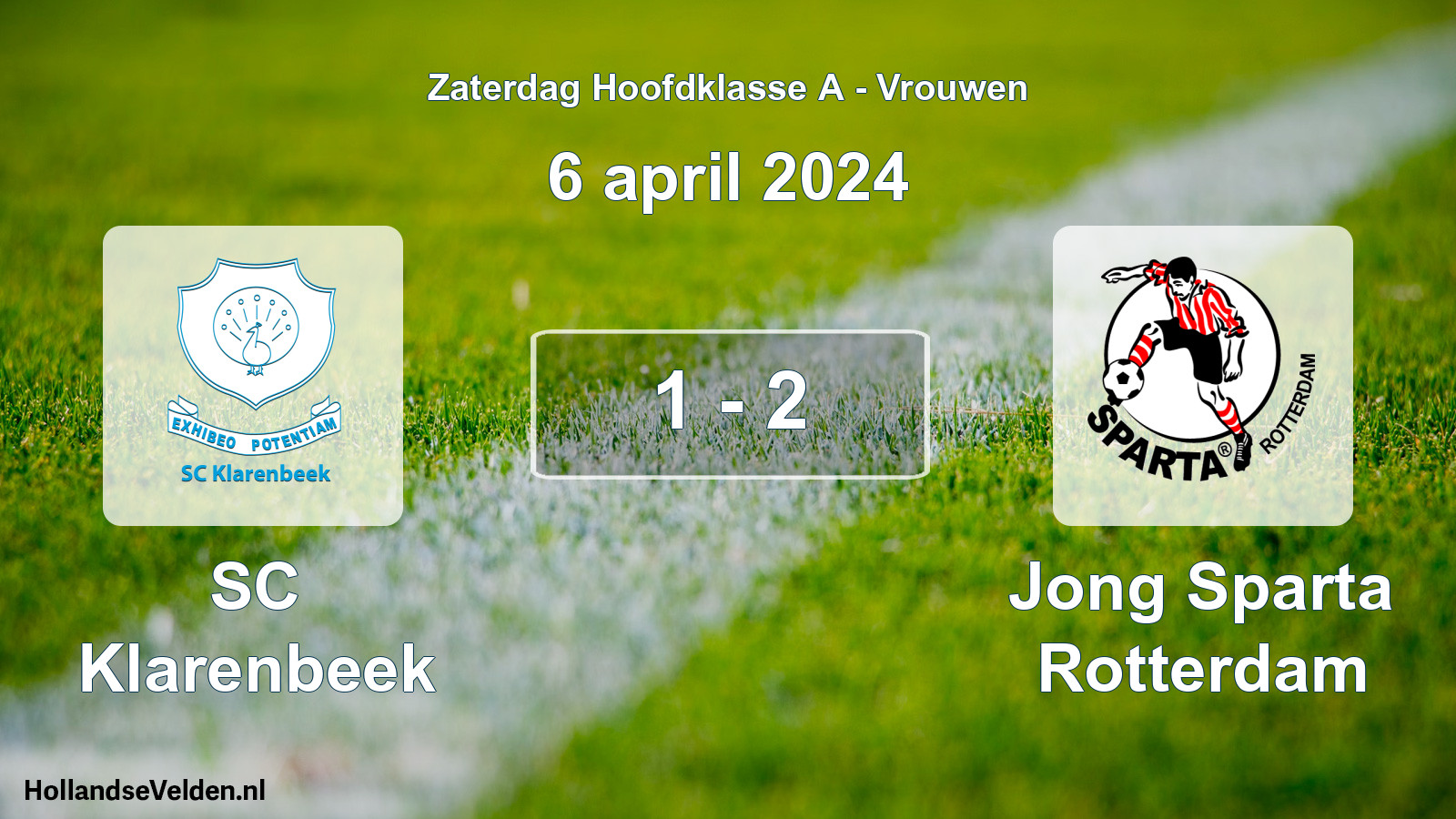 Total number of matches played: SC Klarenbeek - Jong Sparta Rotterdam 1 - 2 (6 April 2024)