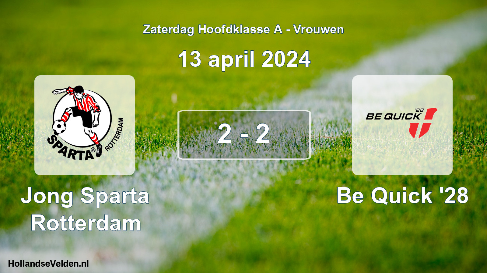 Total number of matches played: Jong Sparta Rotterdam - Be Quick '28 2 - 2 (13 April 2024)