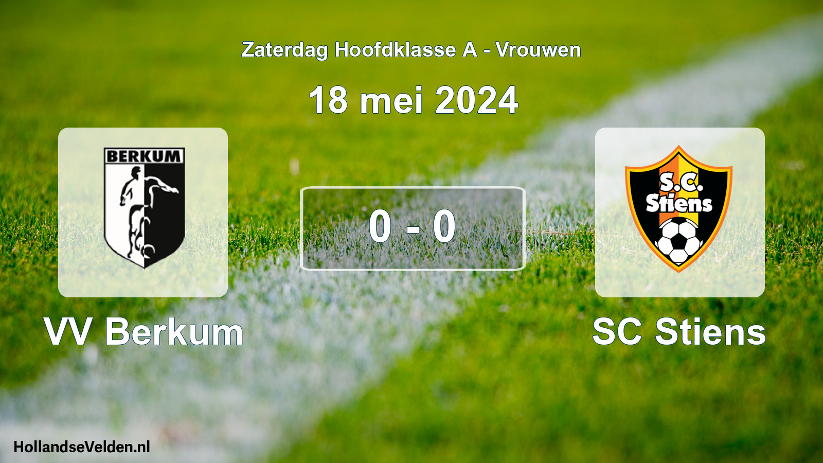 Total number of matches played: VV Berkum - SC Stiens 0 - 0 (18 May 2024)