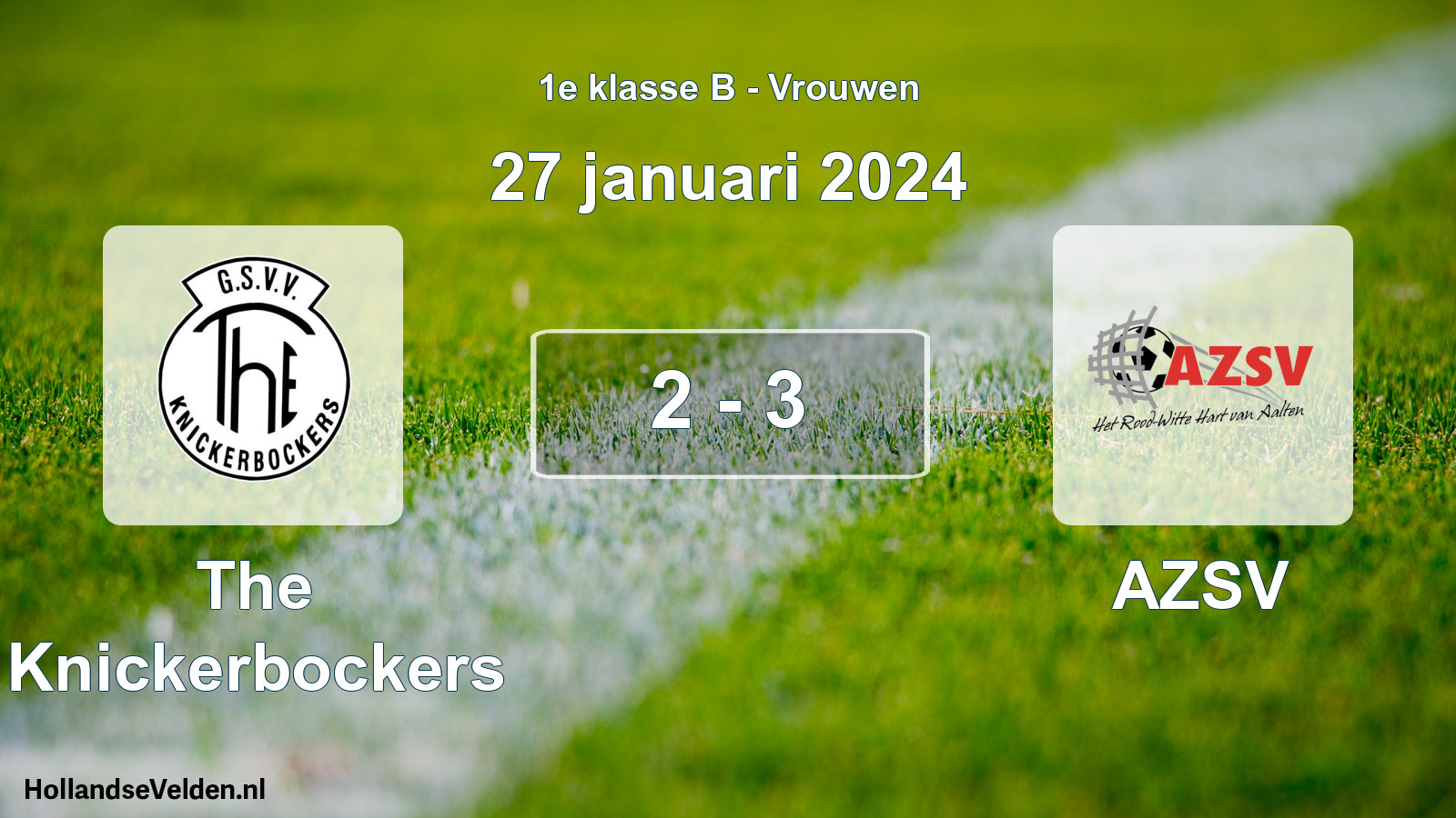 Total number of matches played: The Knickerbockers - AZSV 2 - 3 (27 January 2024)