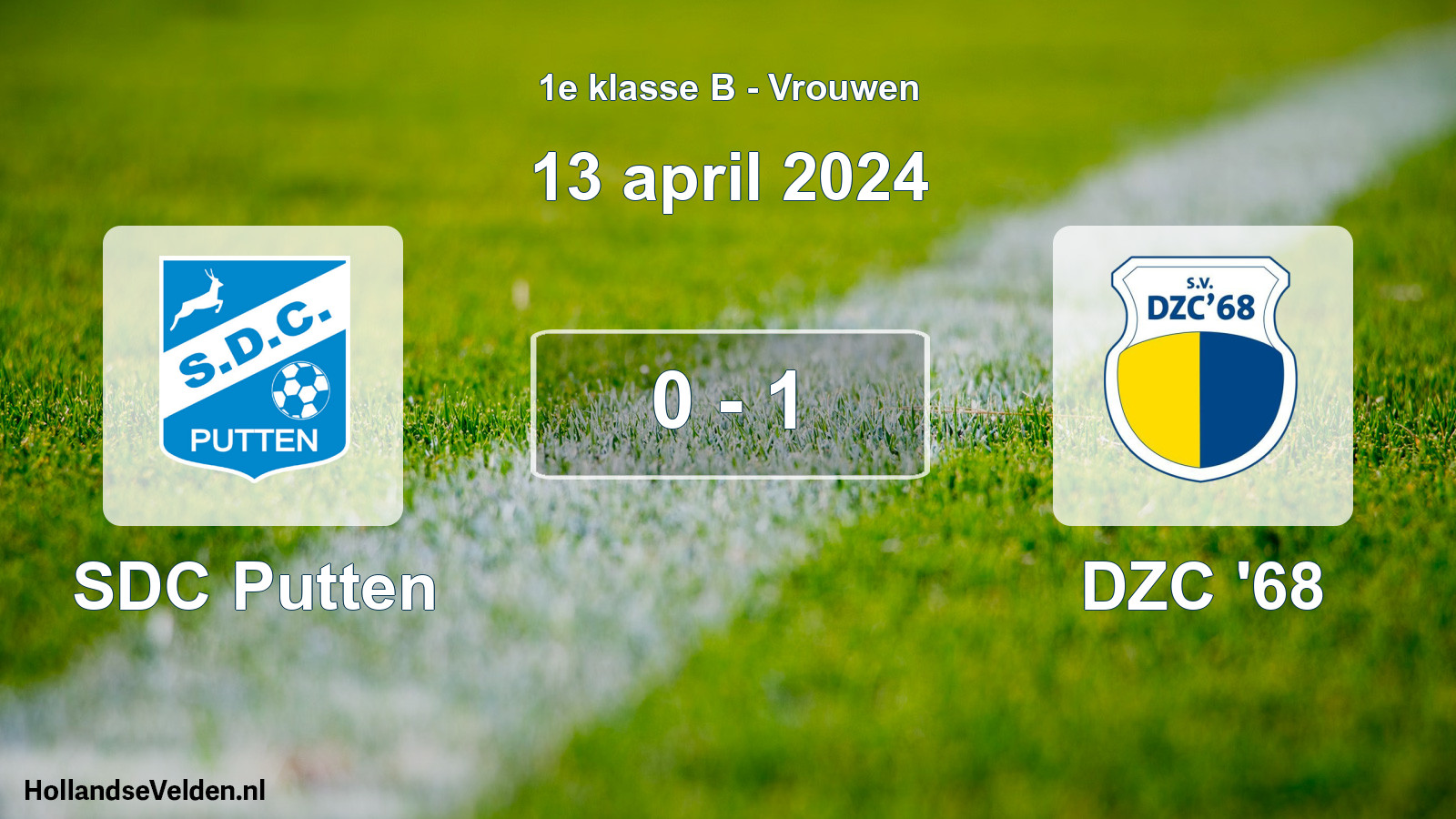 Total number of matches played: SDC Putten - DZC '68 0 - 1 (13 April 2024)