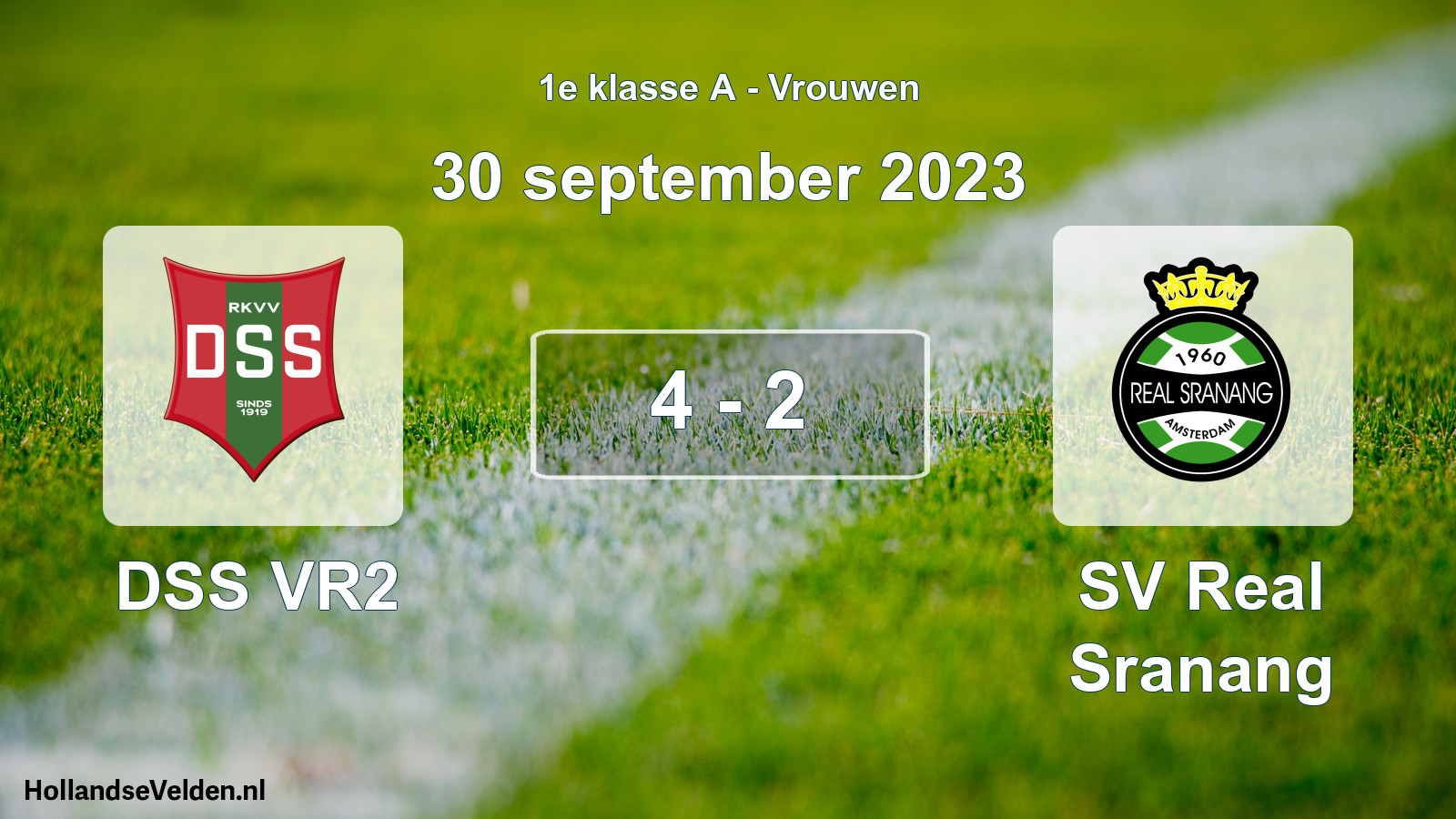 Total number of matches played: DSS VR2 - SV Real Sranang 4 - 2 (30 September 2023)