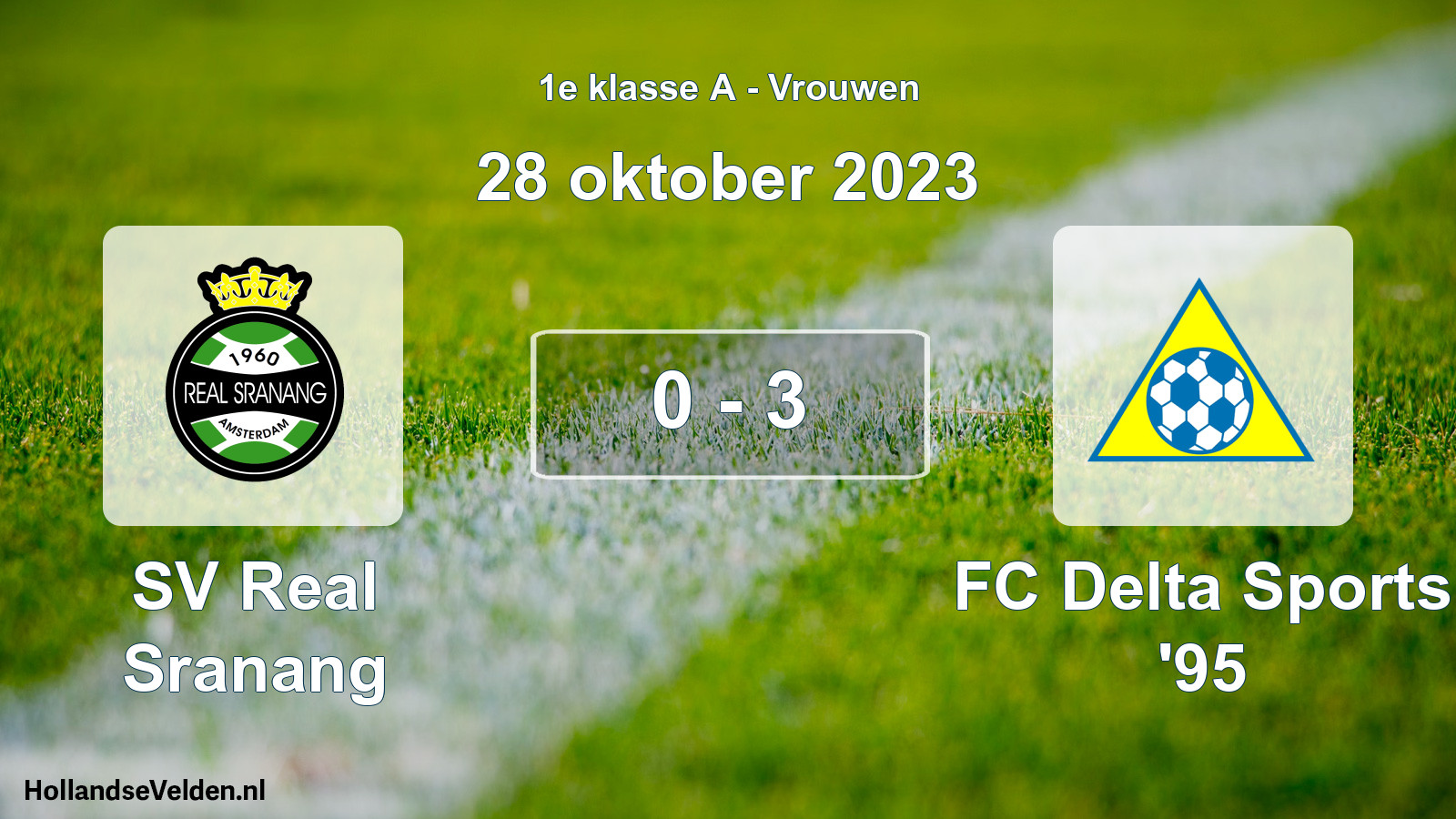 Total number of matches played: SV Real Sranang - FC Delta Sports '95 0 - 3 (28 October 2023)