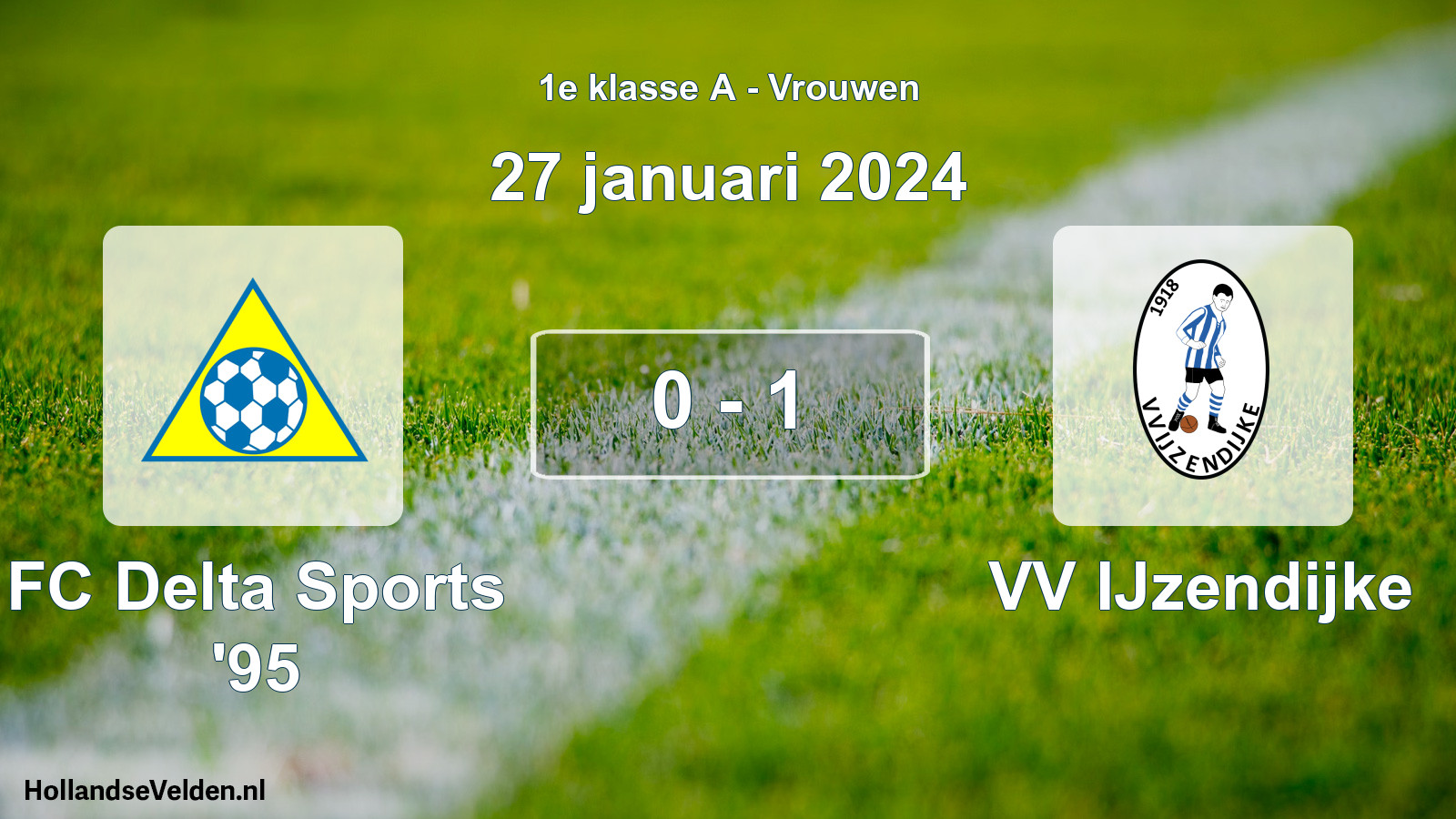 Total number of matches played: FC Delta Sports '95 - VV IJzendijke 0 - 1 (27 January 2024)