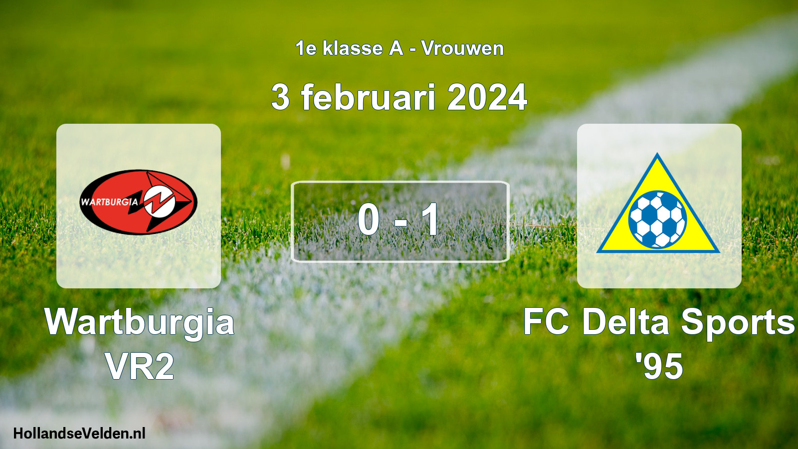 Total number of matches played: Wartburgia VR2 - FC Delta Sports '95 0 - 1 (3 February 2024)
