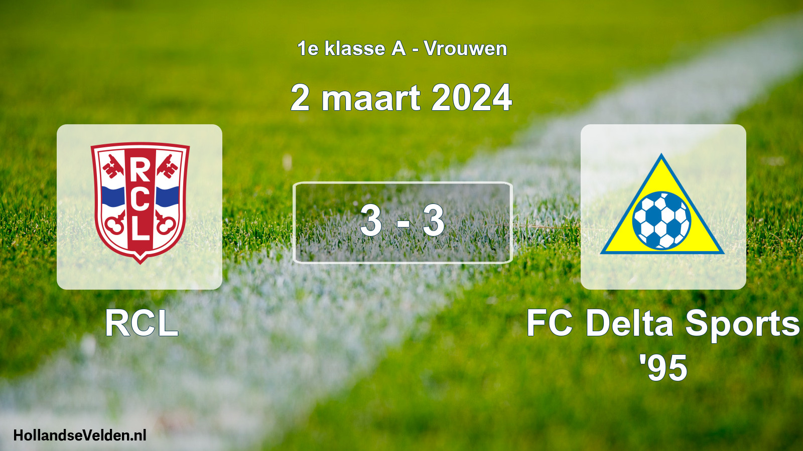 Total number of matches played: RCL - FC Delta Sports '95 3 - 3 (2 March 2024)