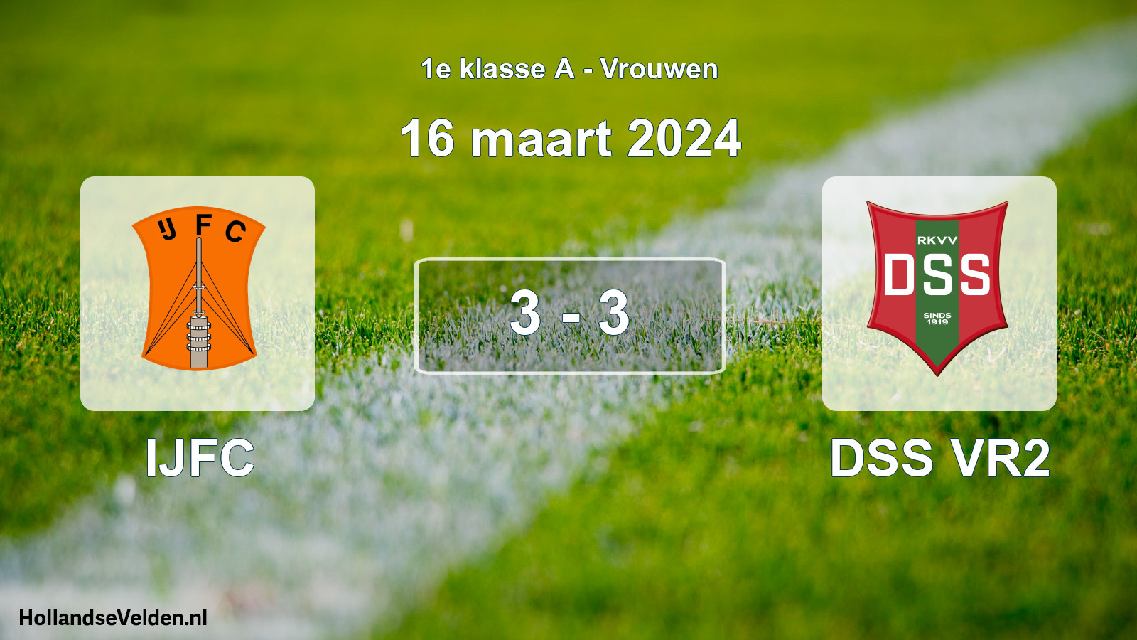 Total number of matches played: IJFC - DSS VR2 3 - 3 (16 March 2024)