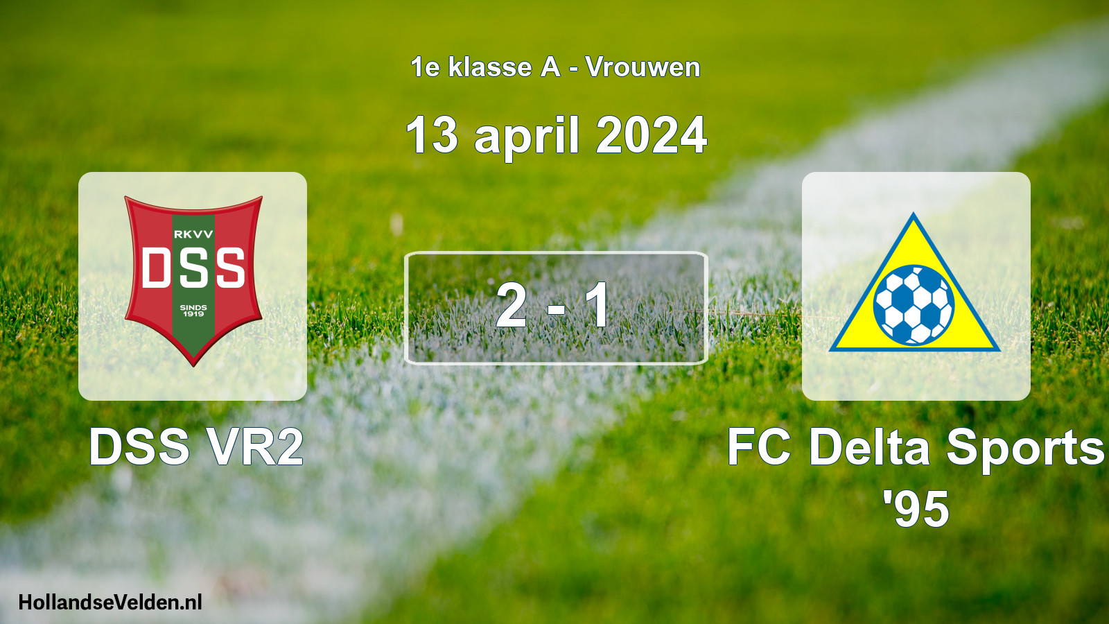 Total number of matches played: DSS VR2 - FC Delta Sports '95 2 - 1 (13 April 2024)