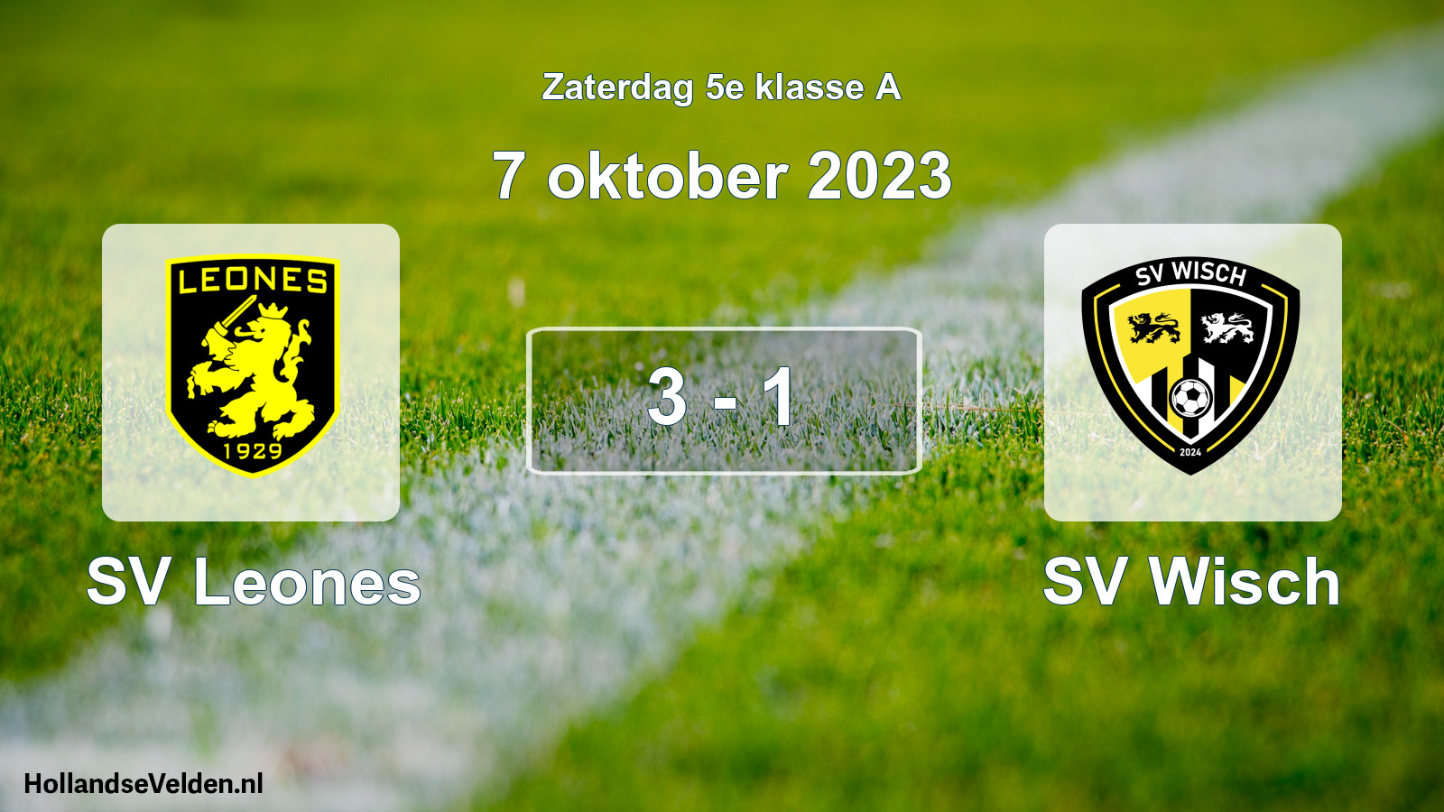 Total number of matches played: SV Leones - SV Wisch 3 - 1 (7 October 2023)