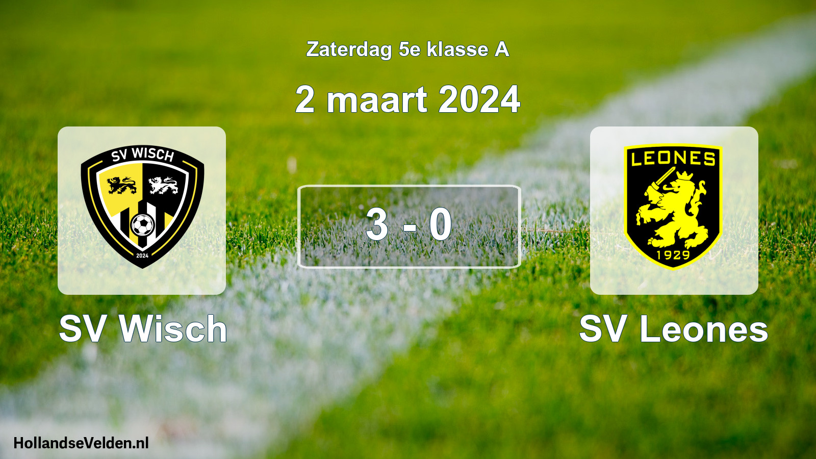 Total number of matches played: SV Wisch - SV Leones 3 - 0 (2 March 2024)