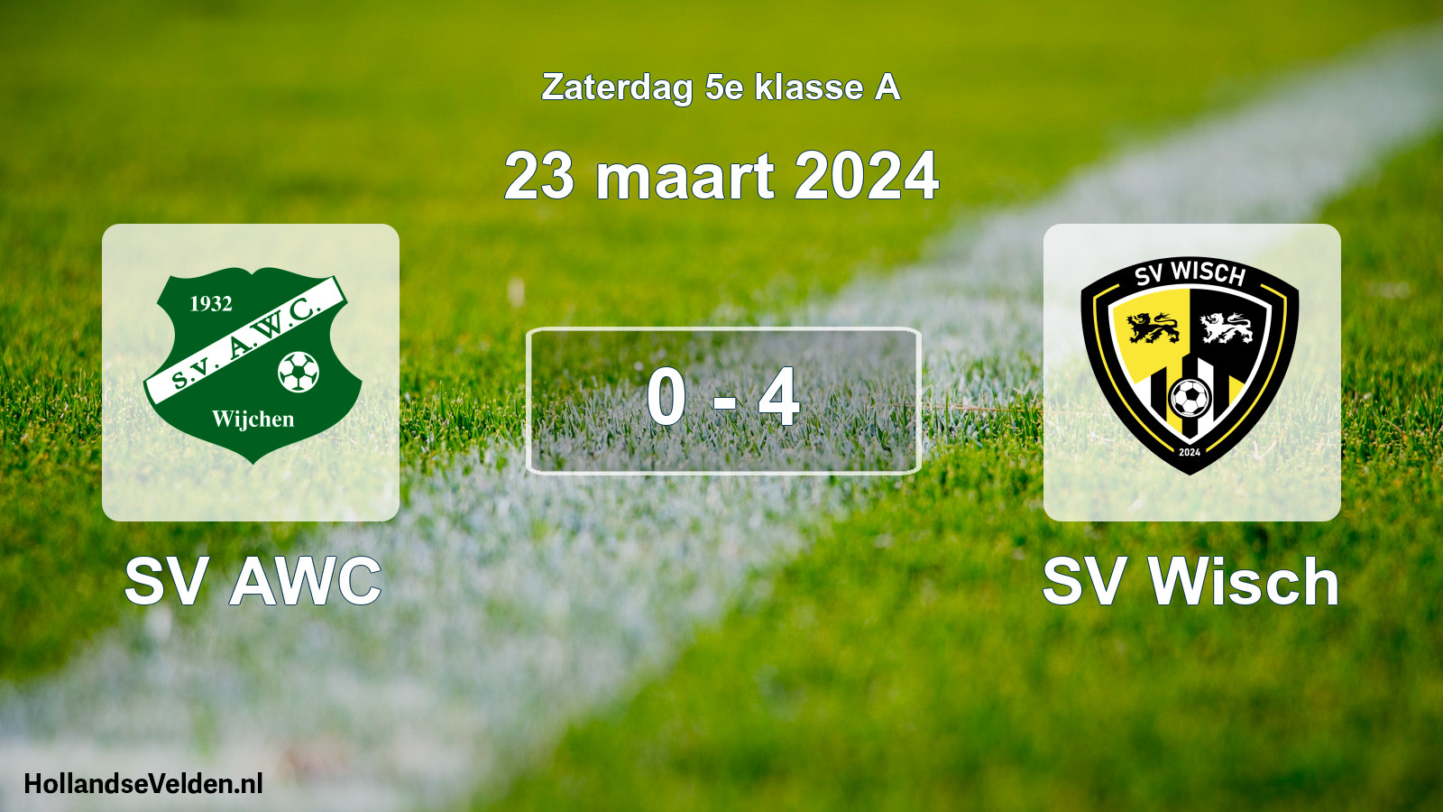 Total number of matches played: SV AWC - SV Wisch 0 - 4 (23 March 2024)