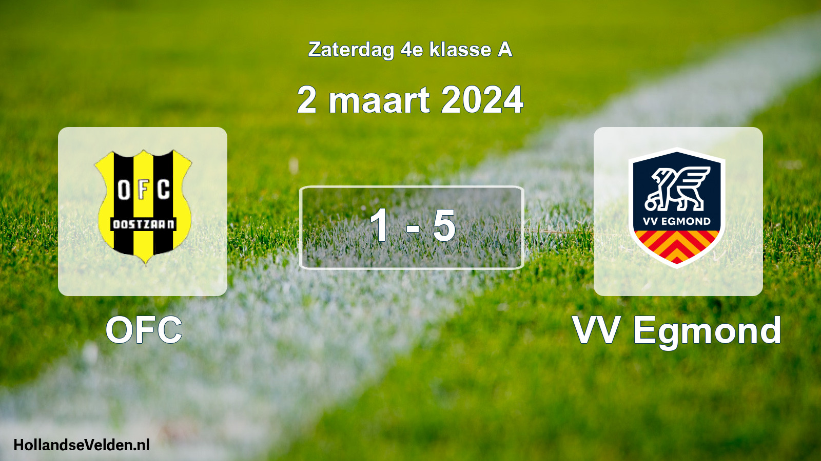 Total number of matches played: OFC - VV Egmond 1 - 5 (2 March 2024)