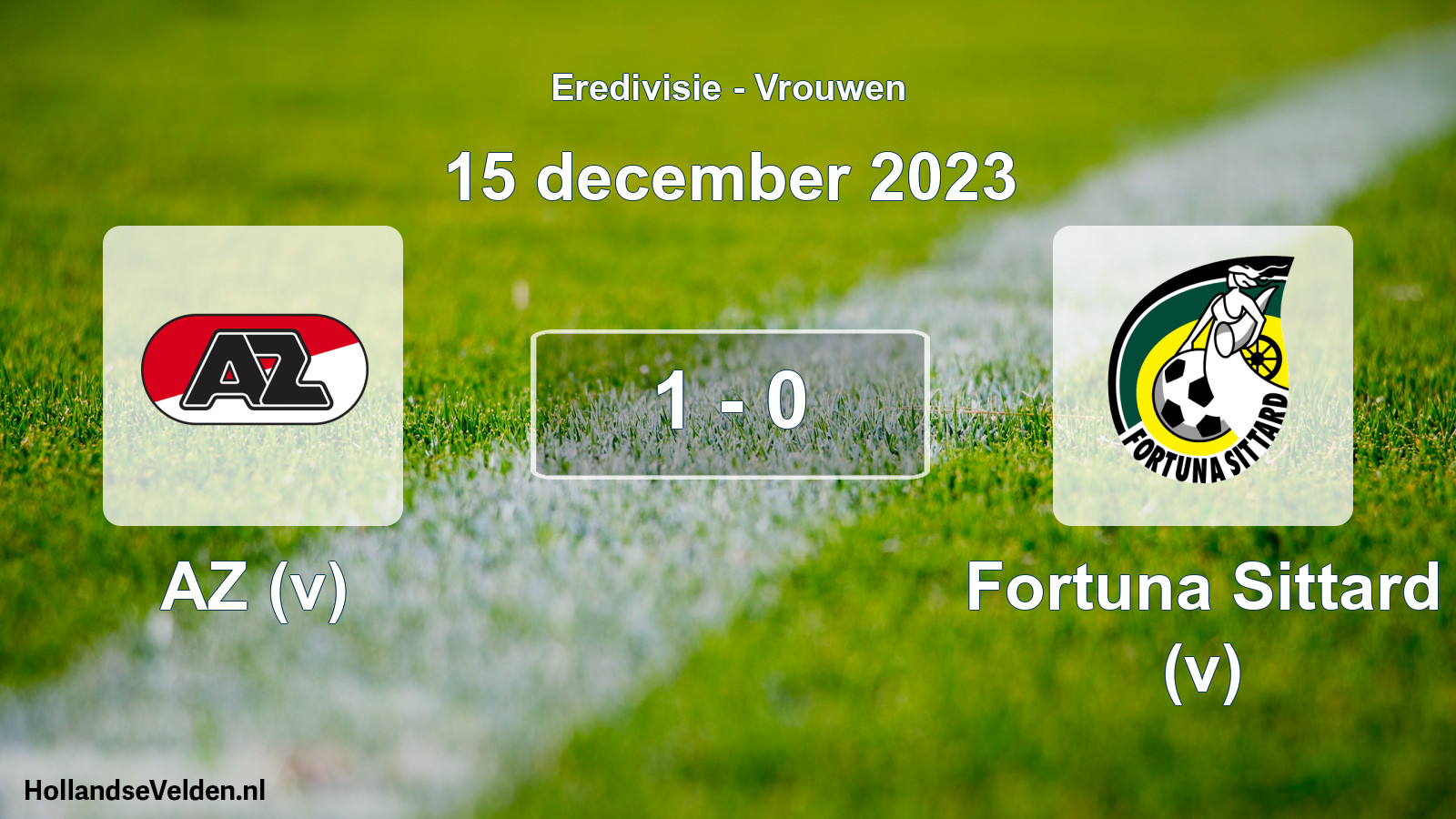 Total number of matches played: AZ (v) - Fortuna Sittard (v) 1 - 0 (15 December 2023)