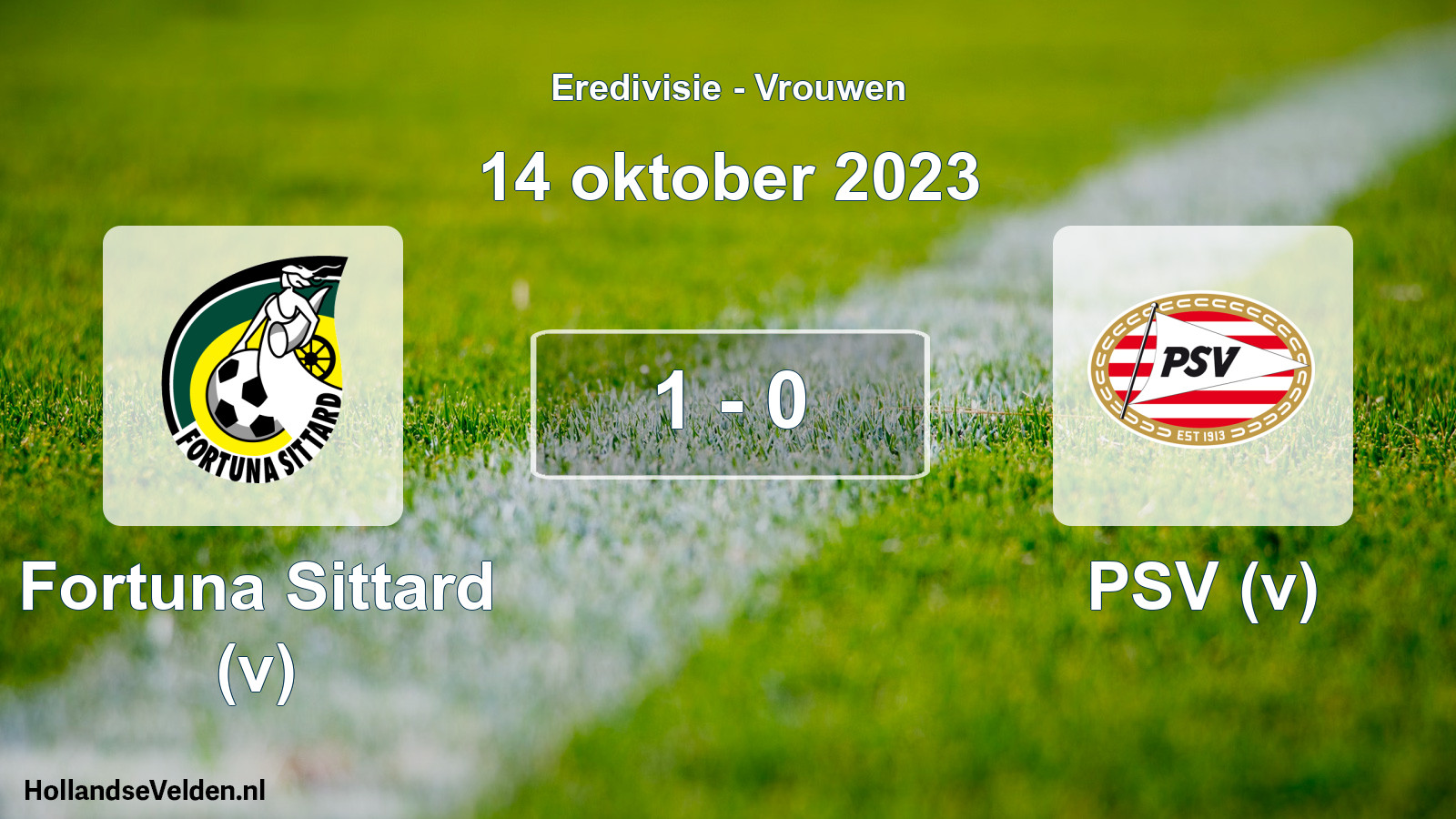 Total number of matches played: Fortuna Sittard (v) - PSV (v) 1 - 0 (14 October 2023)