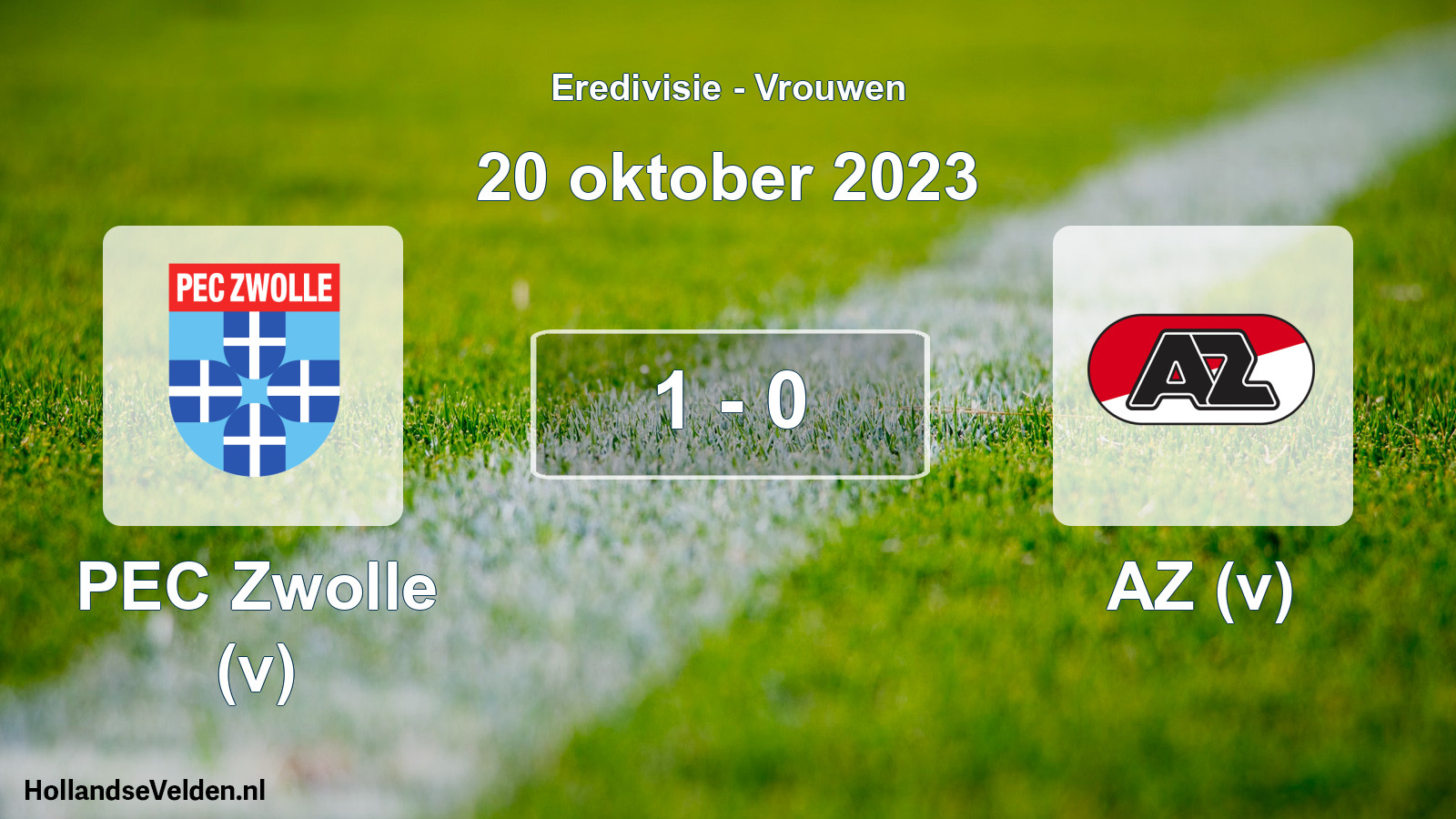 Total number of matches played: PEC Zwolle (v) - AZ (v) 1 - 0 (20 October 2023)