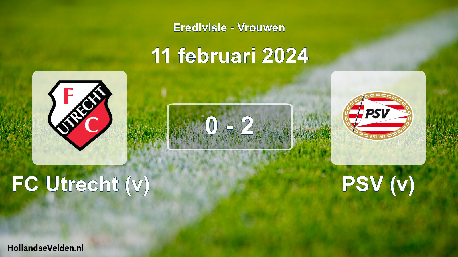 Total number of matches played: FC Utrecht (v) - PSV (v) 0 - 2 (11 February 2024)