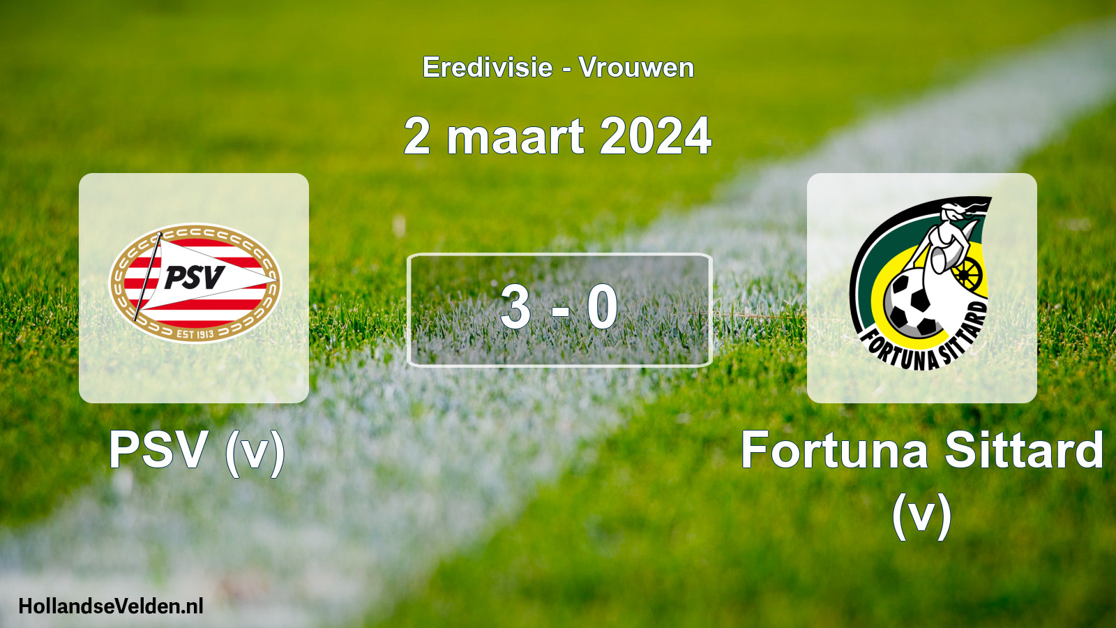 Total number of matches played: PSV (v) - Fortuna Sittard (v) 3 - 0 (2 March 2024)