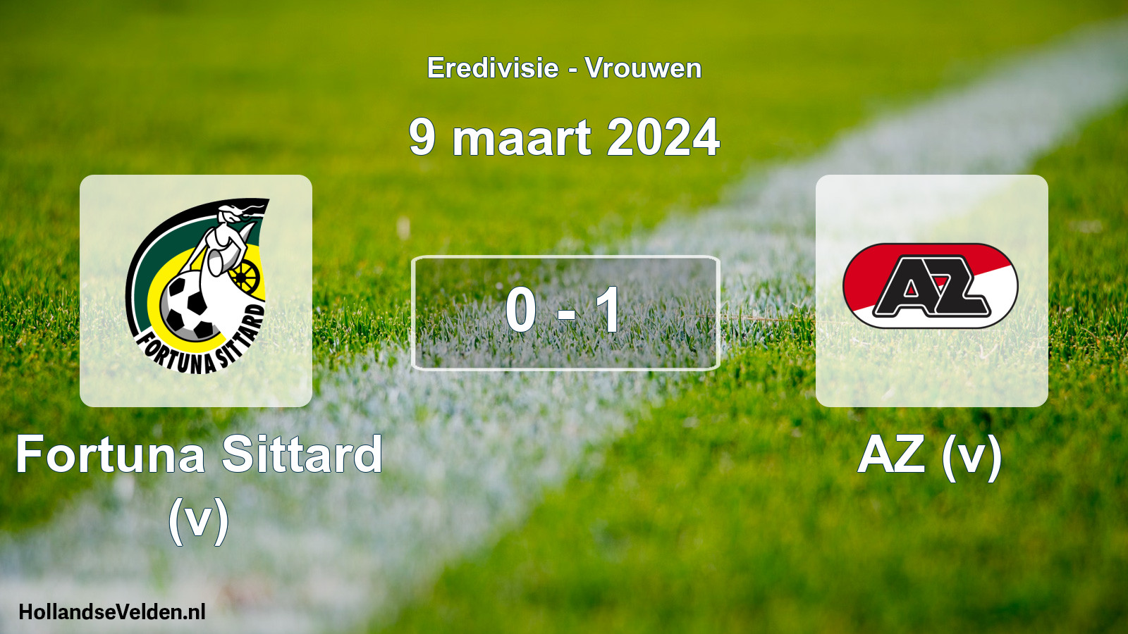 Total number of matches played: Fortuna Sittard (v) - AZ (v) 0 - 1 (9 March 2024)