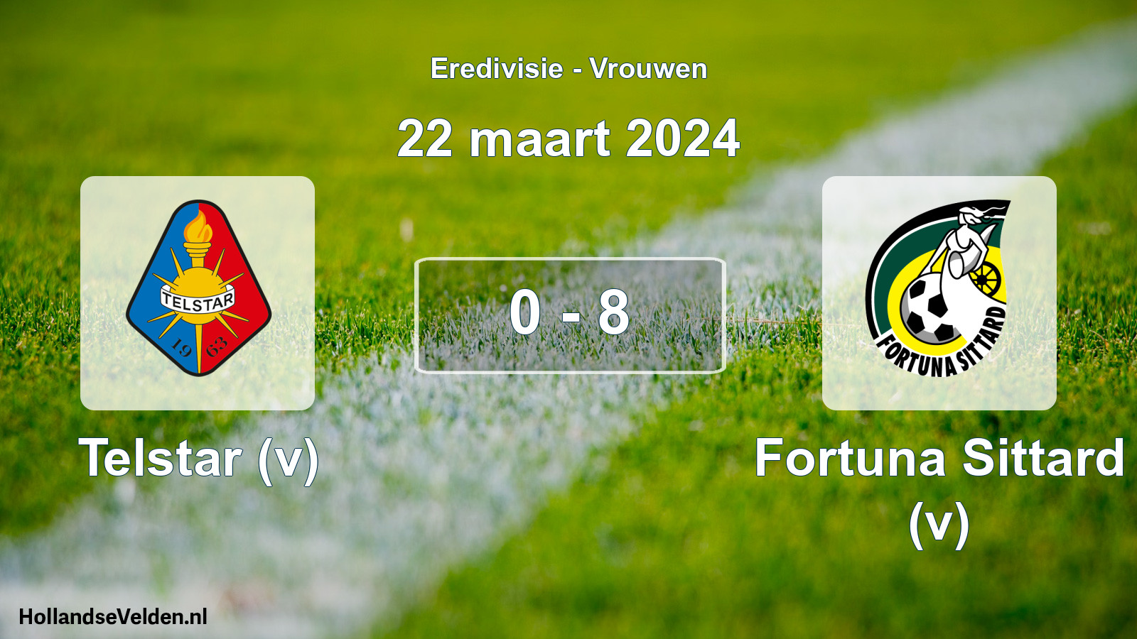Total number of matches played: Telstar (v) - Fortuna Sittard (v) 0 - 8 (22 March 2024)