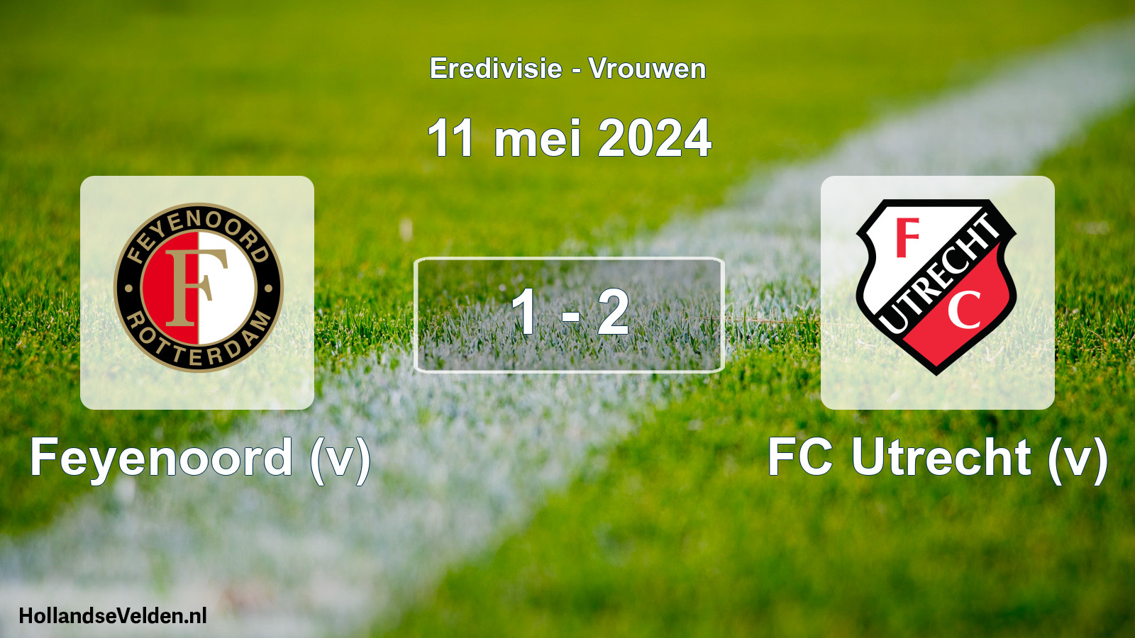 Total number of matches played: Feyenoord (v) - FC Utrecht (v) 1 - 2 (11 May 2024)