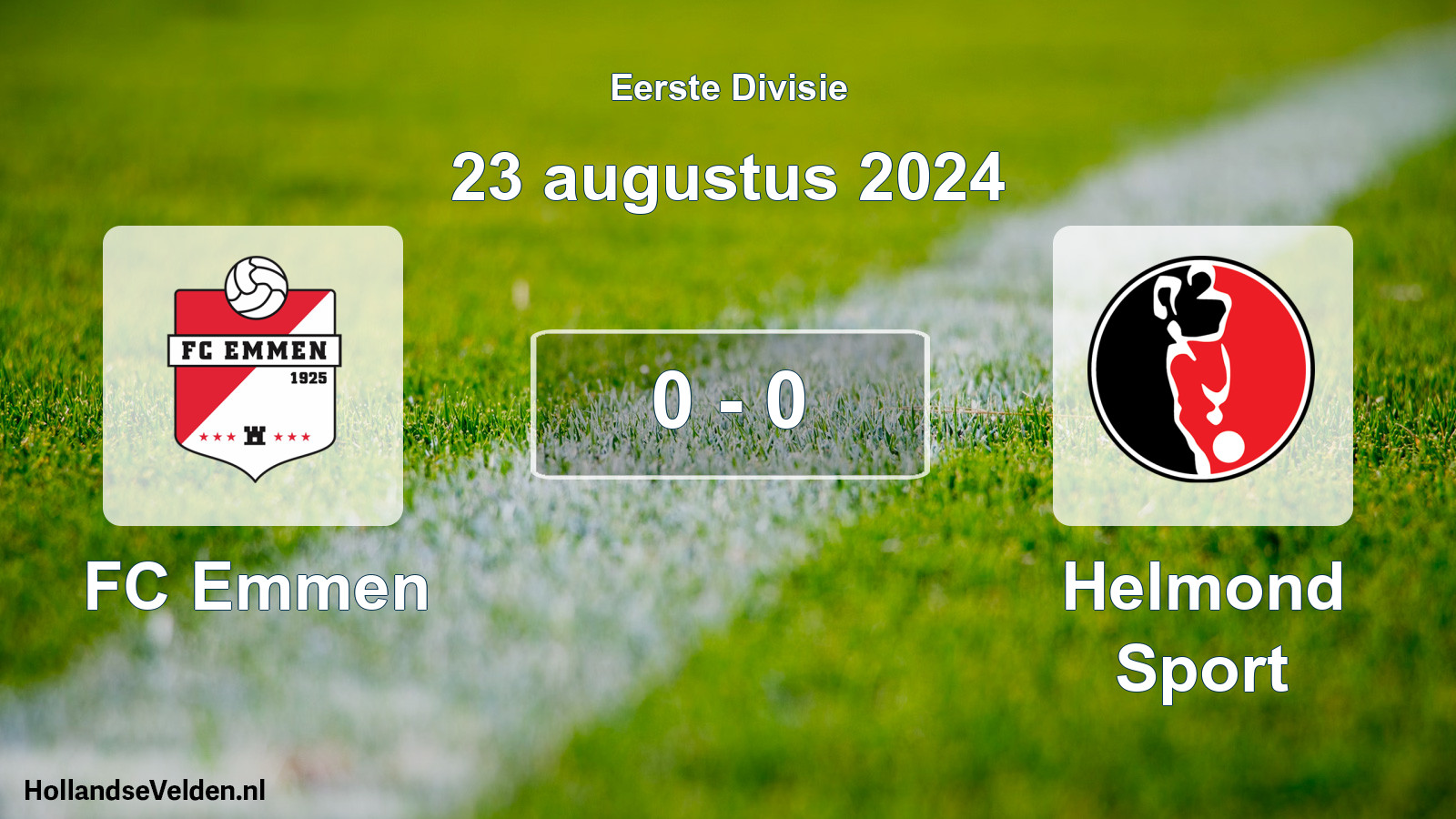 Total number of matches played: FC Emmen - Helmond Sport 0 - 0 (23 August 2024)
