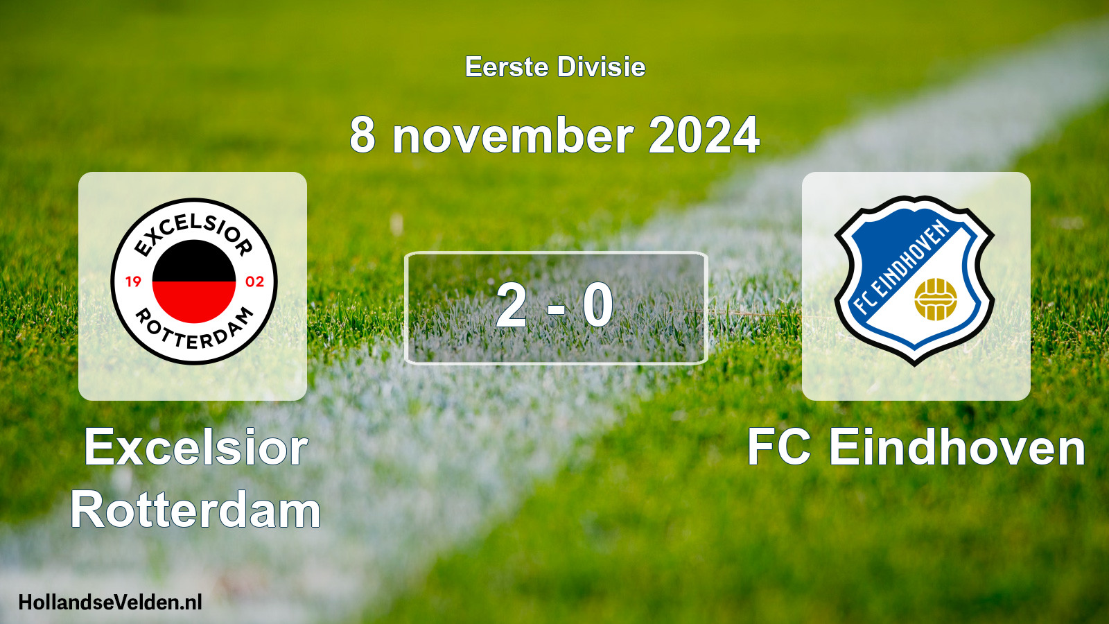 Total number of matches played: Excelsior Rotterdam - FC Eindhoven 2 - 0 (8 November 2024)