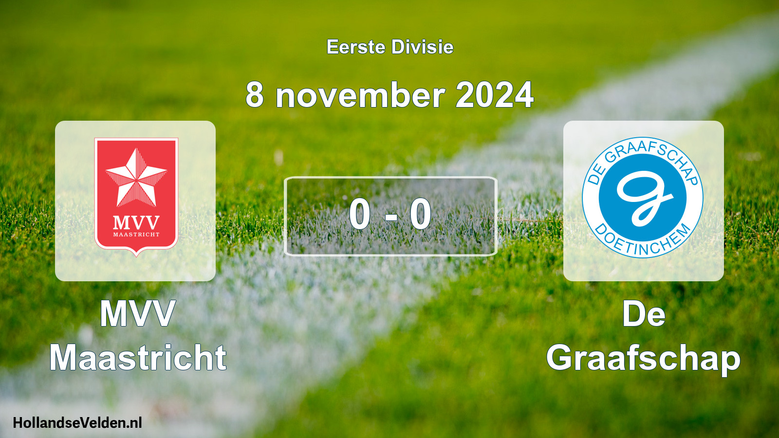 Total number of matches played: MVV Maastricht - De Graafschap 0 - 0 (8 November 2024)