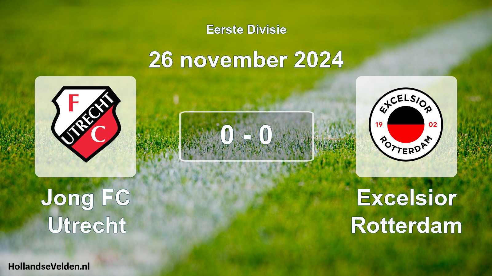 Total number of matches played: Jong FC Utrecht - Excelsior Rotterdam 0 - 0 (26 November 2024)