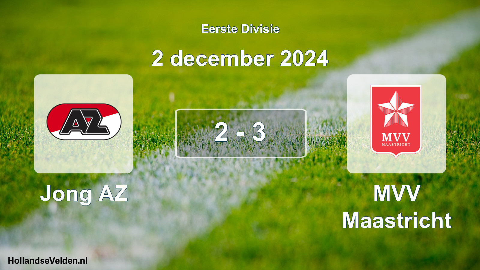 Total number of matches played: Jong AZ - MVV Maastricht 2 - 3 (2 December 2024)