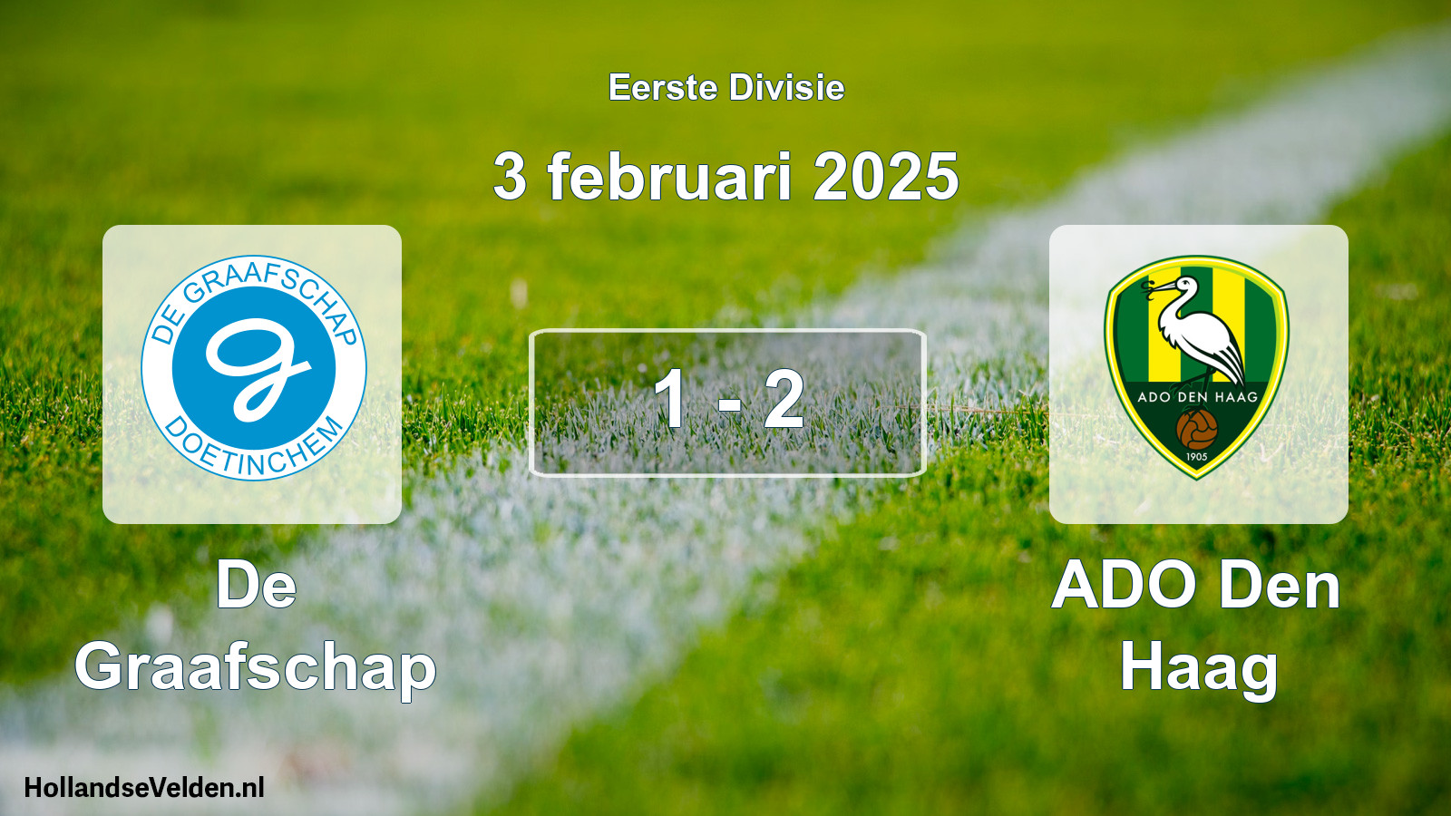 Total number of matches played: De Graafschap - ADO Den Haag 1 - 2 (3 February 2025)