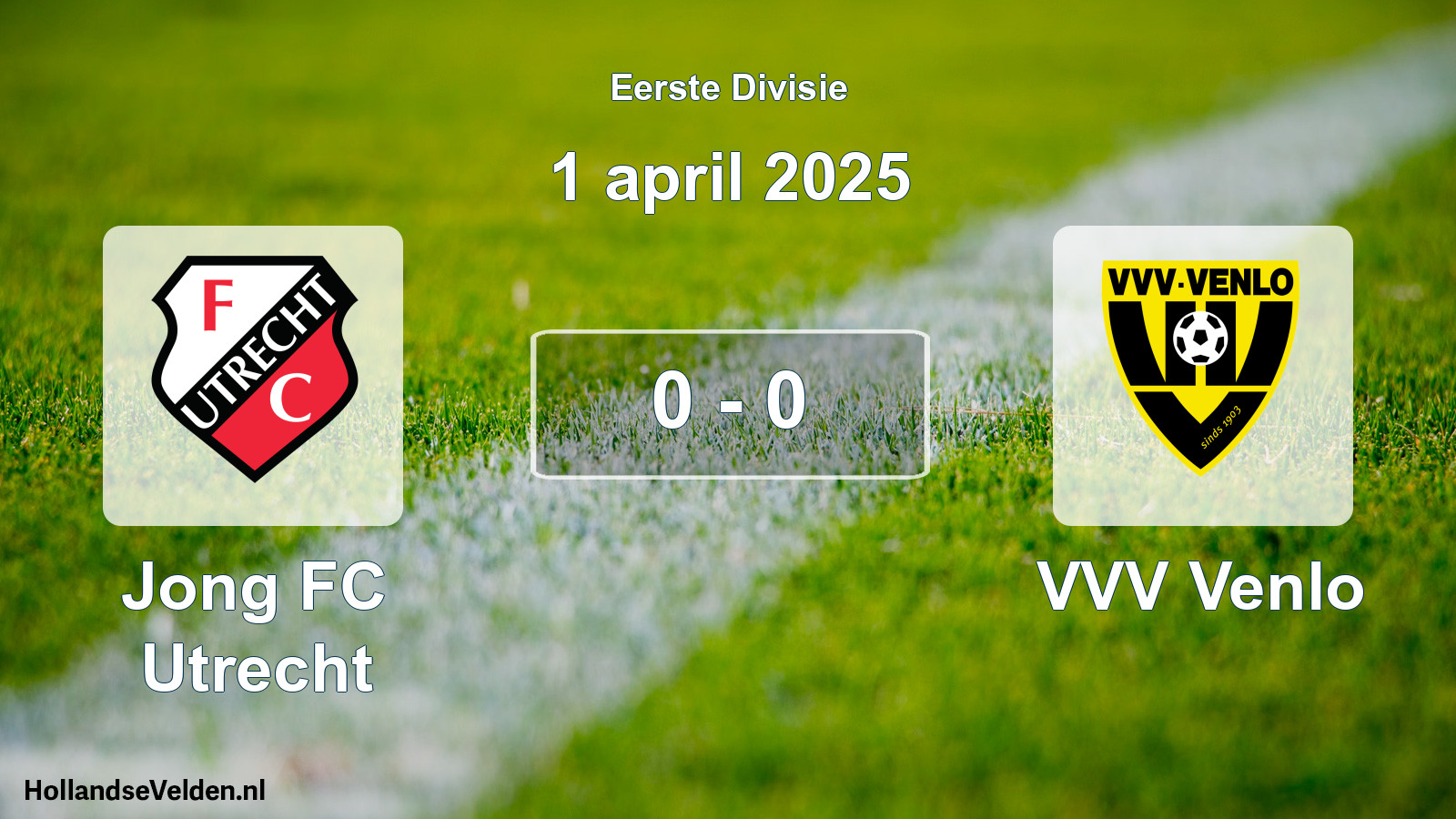 Total number of matches played: Jong FC Utrecht - VVV Venlo 0 - 0 (1 April 2025)