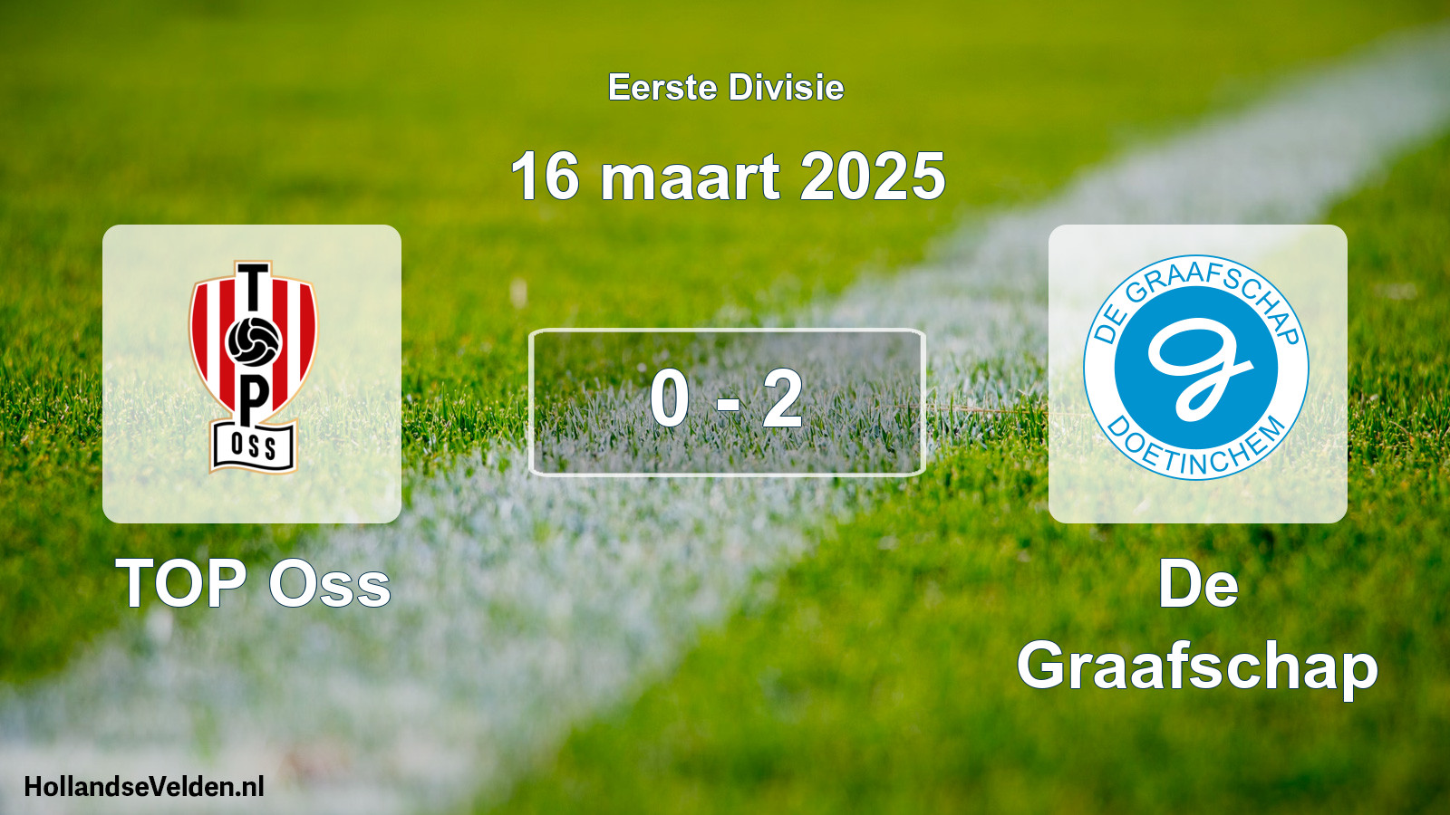 Total number of matches played: TOP Oss - De Graafschap 0 - 2 (16 March 2025)