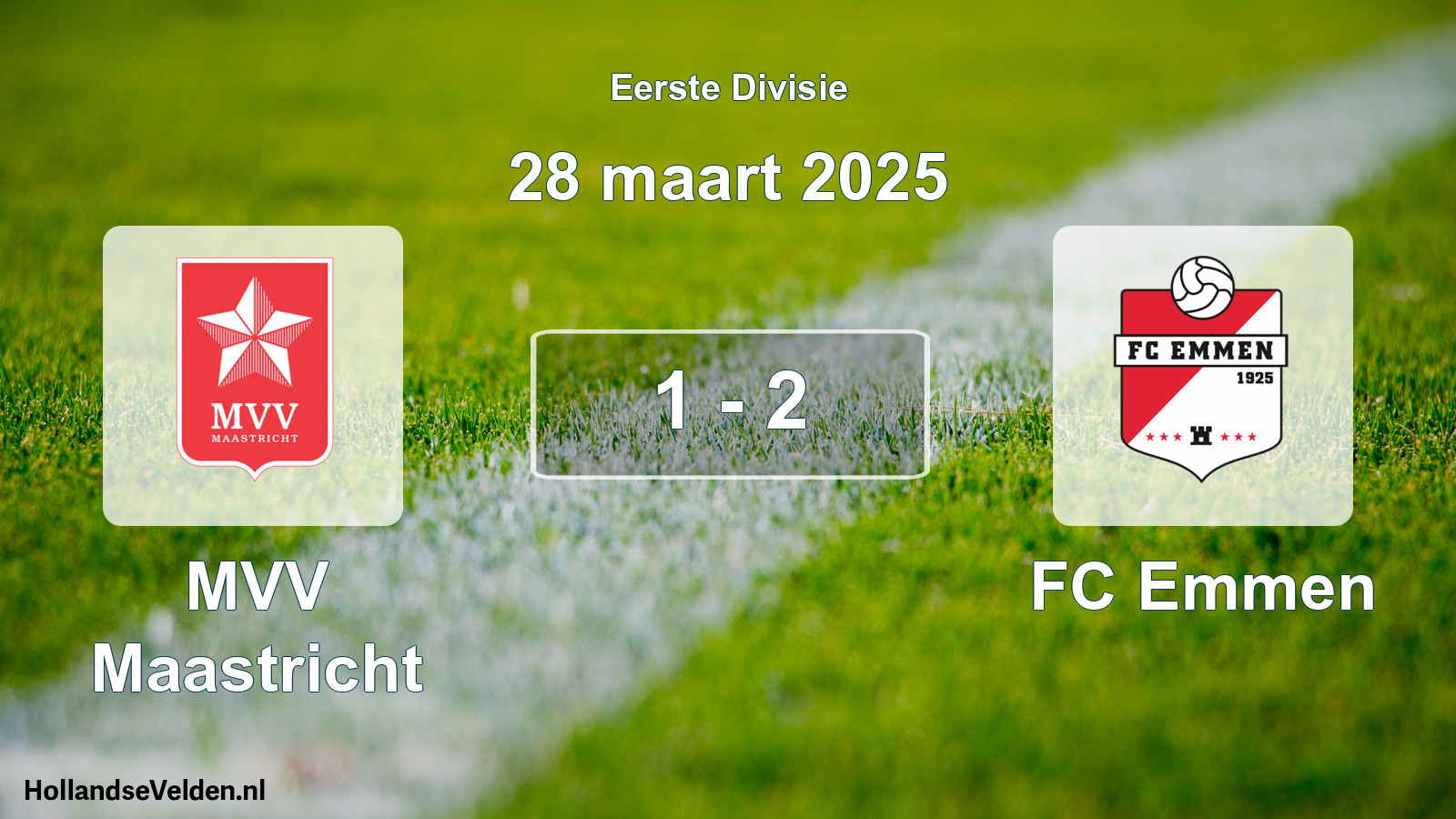Total number of matches played: MVV Maastricht - FC Emmen 1 - 2 (28 March 2025)