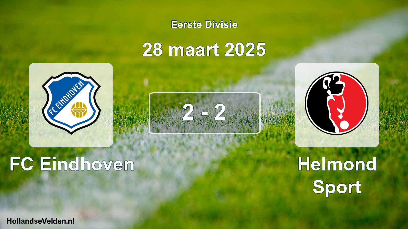 Total number of matches played: FC Eindhoven - Helmond Sport 2 - 2 (28 March 2025)