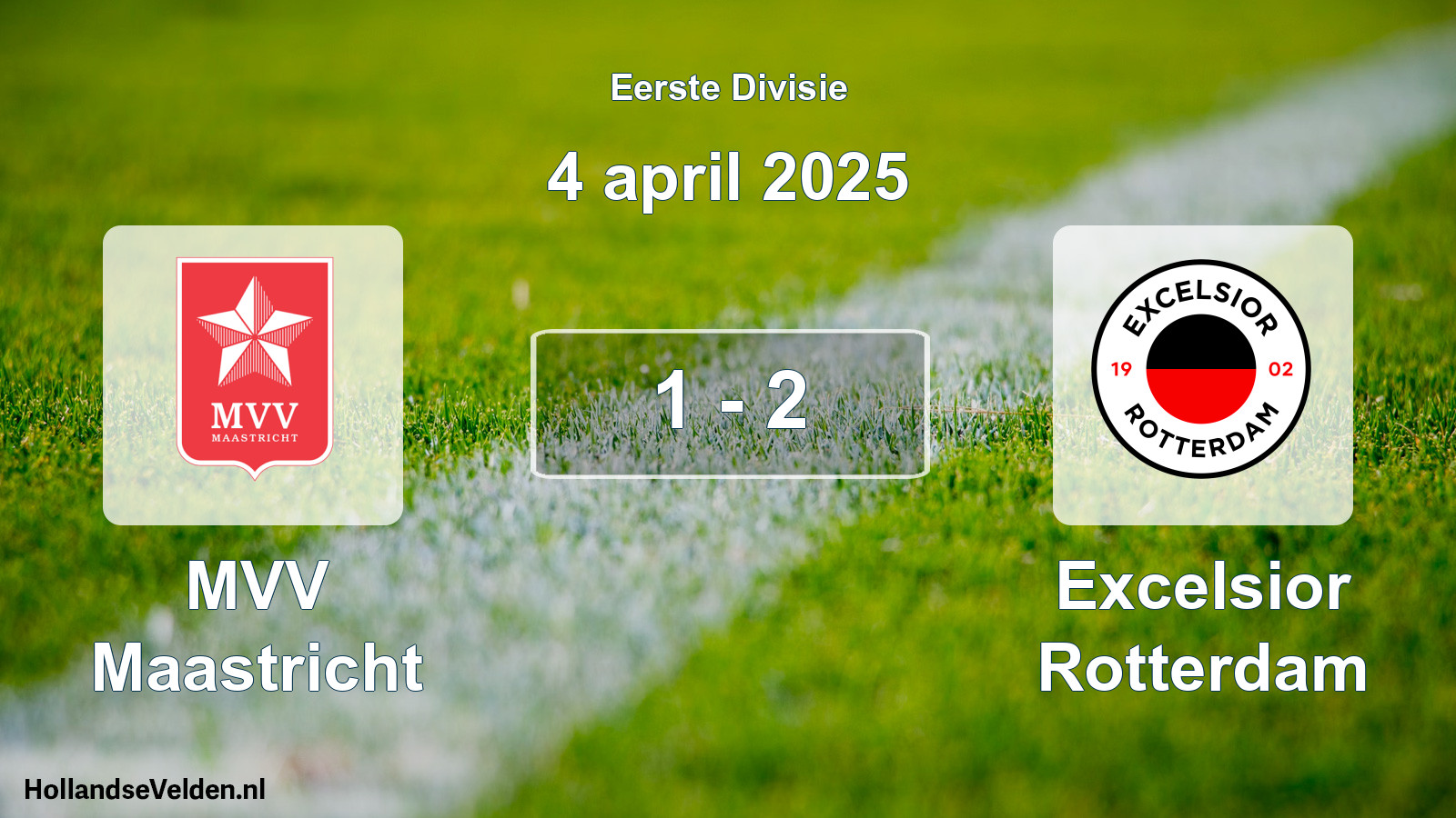 Total number of matches played: MVV Maastricht - Excelsior Rotterdam 1 - 2 (4 April 2025)