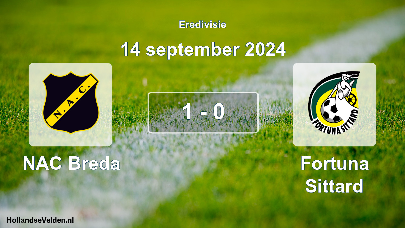 Total number of matches played: NAC Breda - Fortuna Sittard 1 - 0 (14 September 2024)