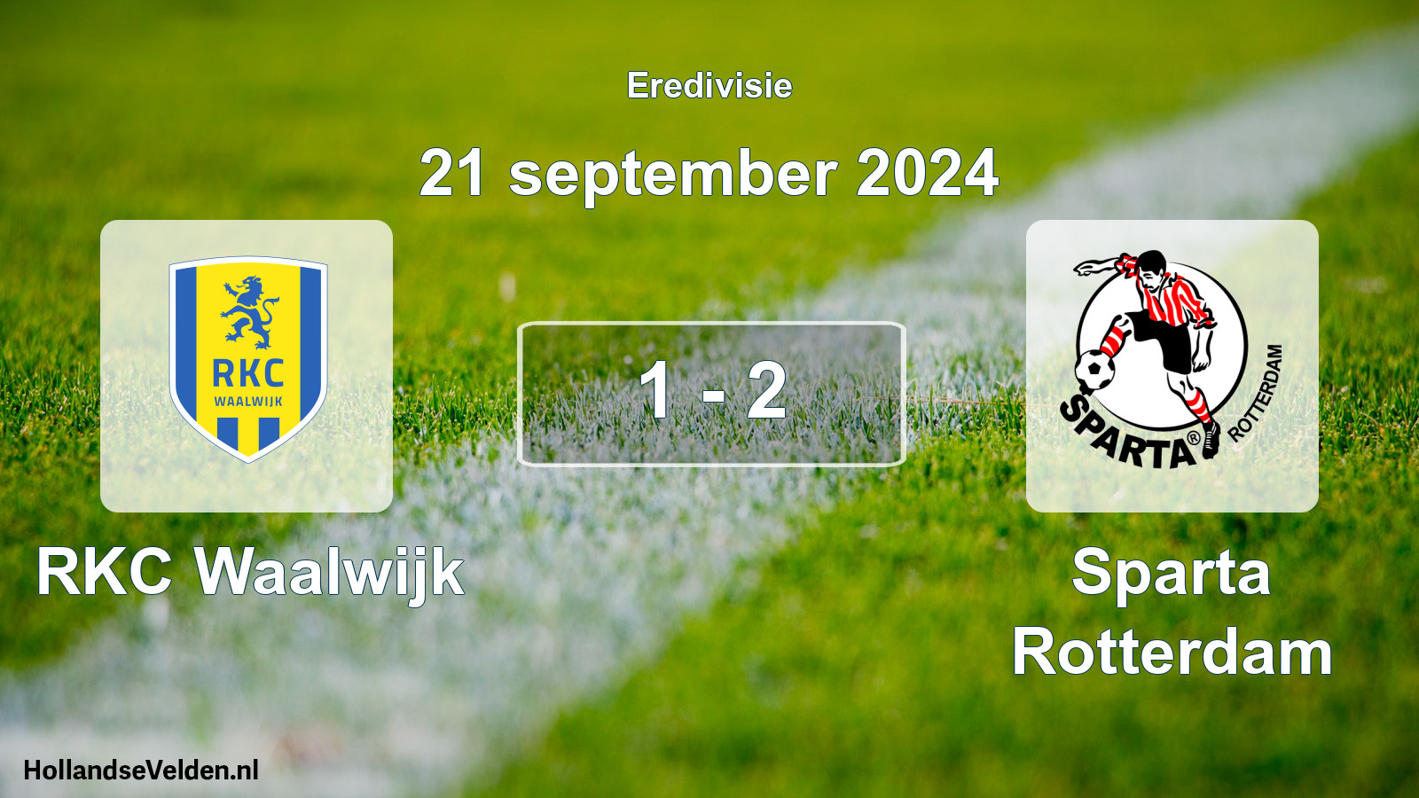 Total number of matches played: RKC Waalwijk - Sparta Rotterdam 1 - 2 (21 September 2024)